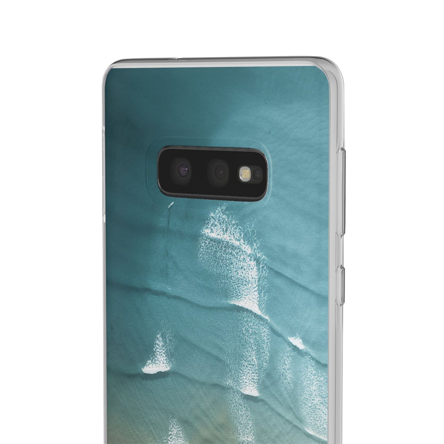 Ocean Waves Inspirational Phone Case, Beach Flexi Case, Life Quote Accessory, Coastal Decor, Gift