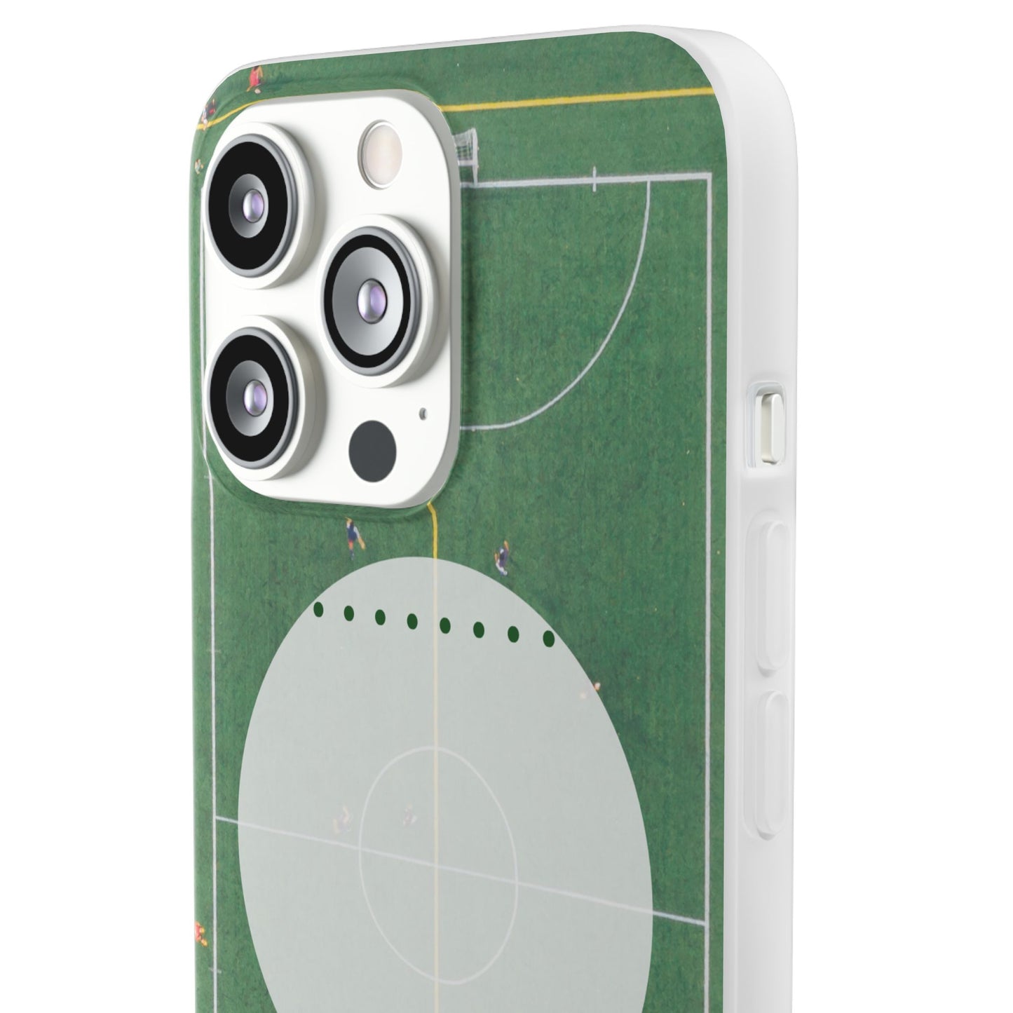 Soccer Field Phone Cases, Sporty Flexi Cases for Sports Lovers, Gift for Athletes, Unique Phone Cover, Perfect for Game Day