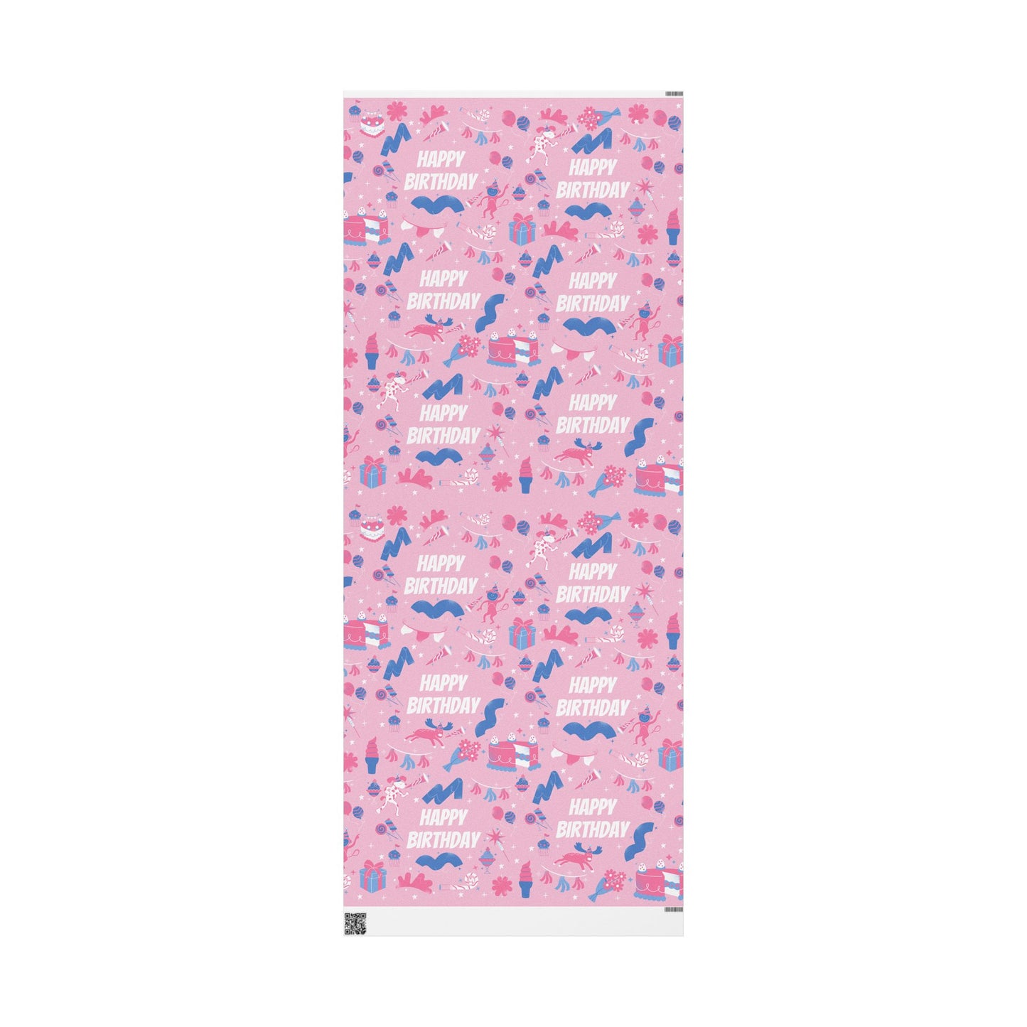 Birthday Colorful Wrapping Paper Roll for Any Occasion, Gift Wrap, Pink Party Wrap, Birthday, Baby Shower, Holidays, Scrapbooking