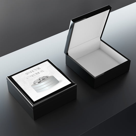 Elegant Jewelry Box for Keepsakes, Personalized Gift for Her, Wedding, Anniversary, Special Occasions, Ring Holder