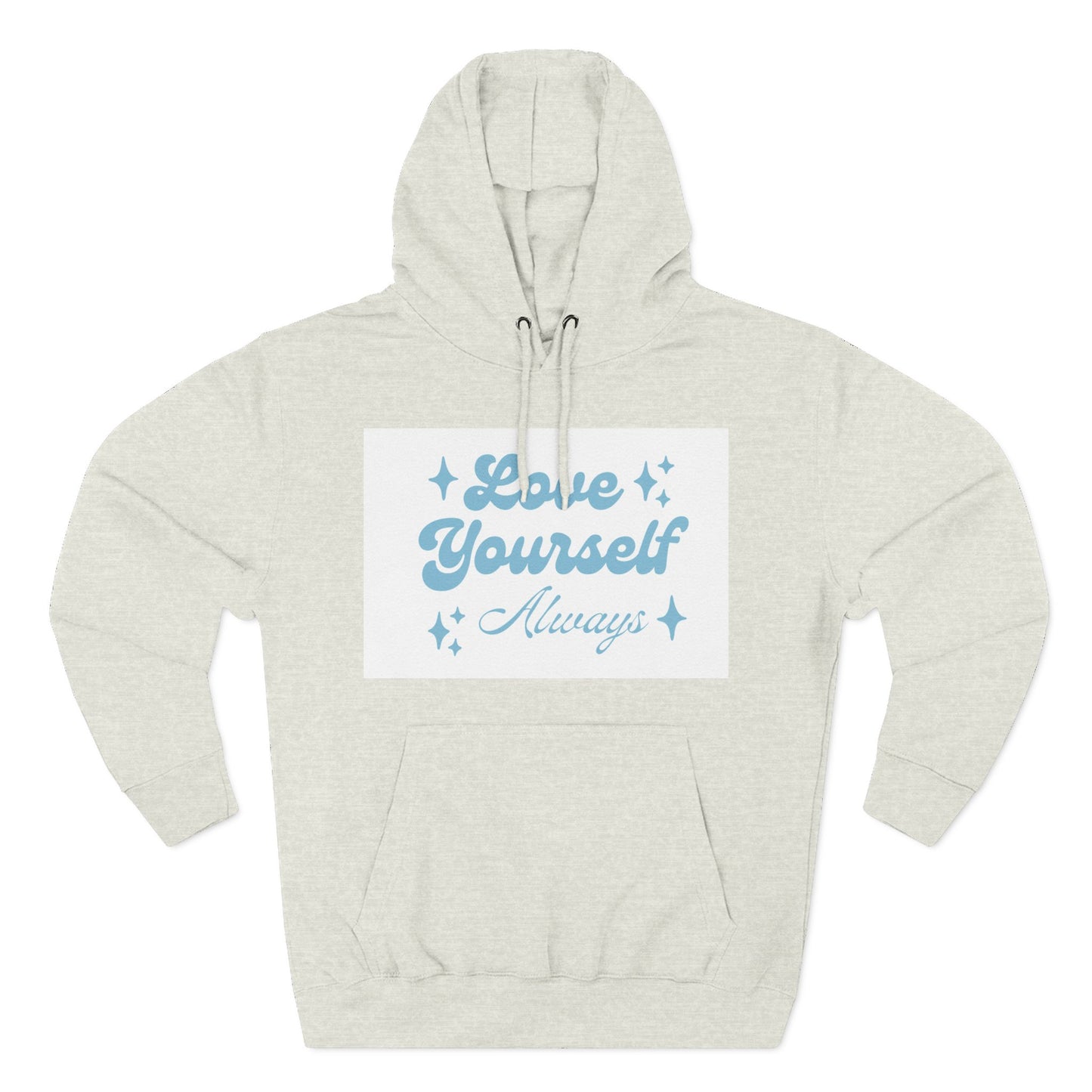 Love Yourself Fleece Hoodie | Cozy Self-Care Sweatshirt | Inspirational Apparel | Motivational Gift | Positive Vibes Hoodie