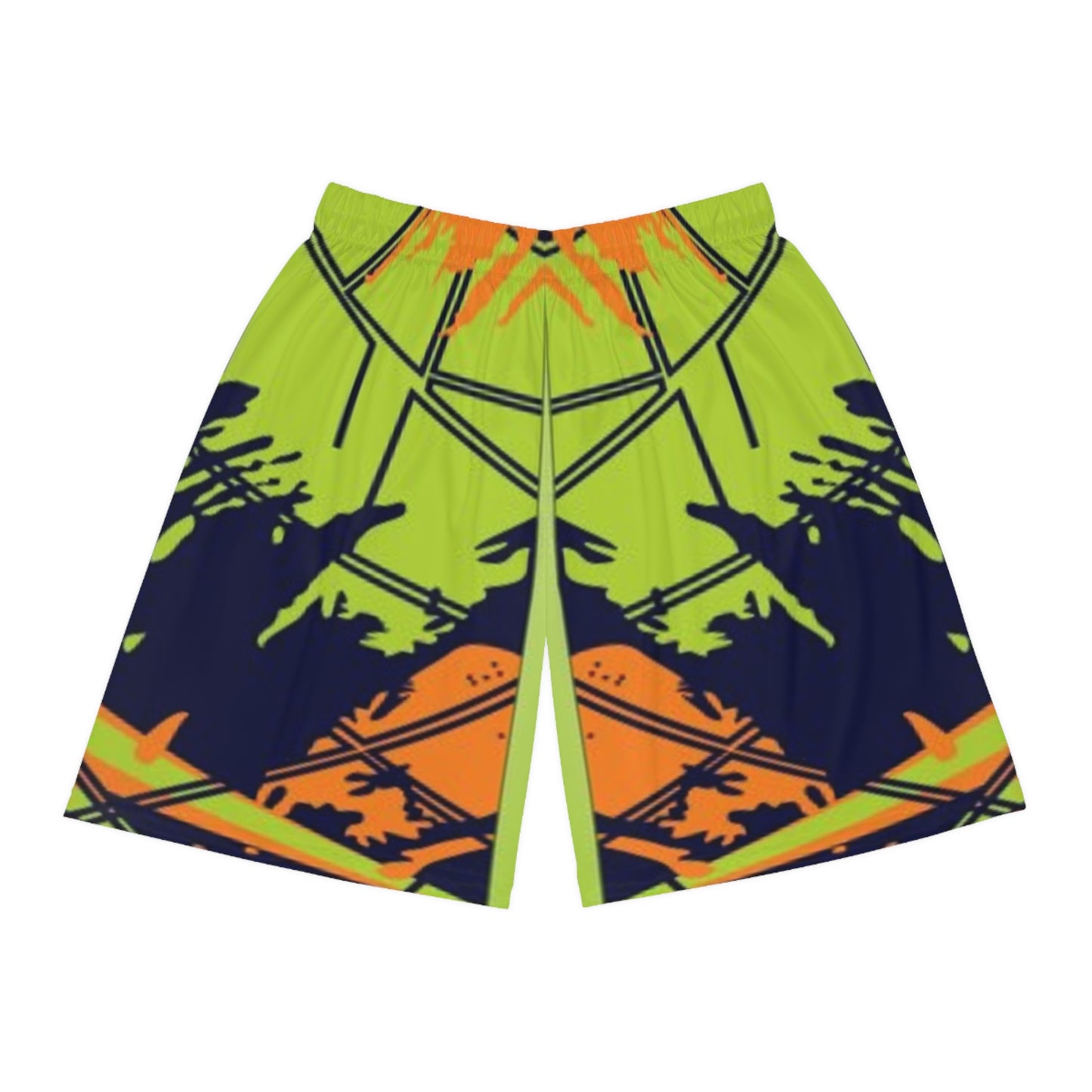 Vibrant AOP Basketball Shorts, Cool Summer Athletic Wear, Sports Shorts for Basketball Games, Outdoor Activities, Workout Gear