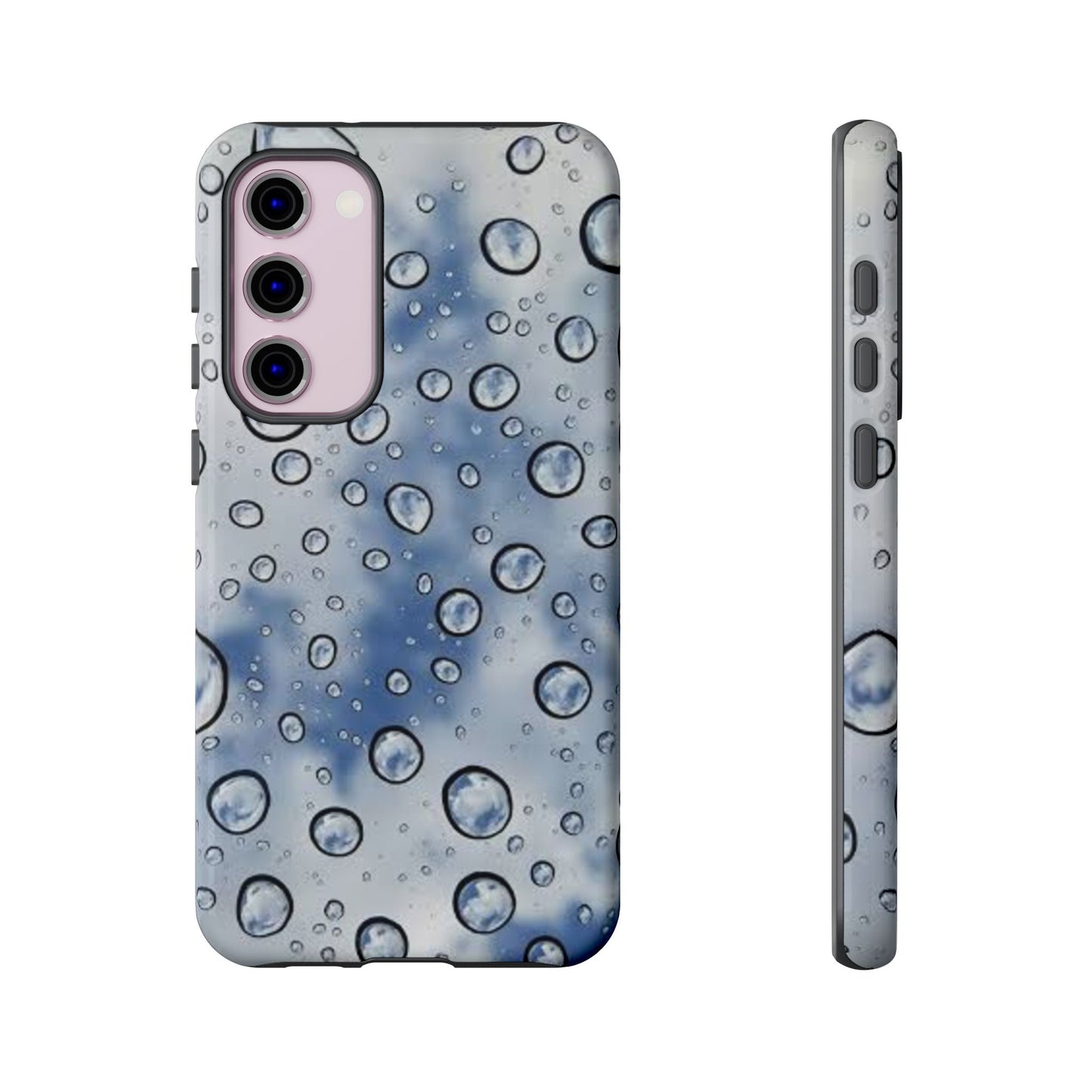 Blue Water Droplet Phone Case, Tough Cases for Protection, Stylish Cellphone Cover, Unique Gifts for Her, Durable and Trendy