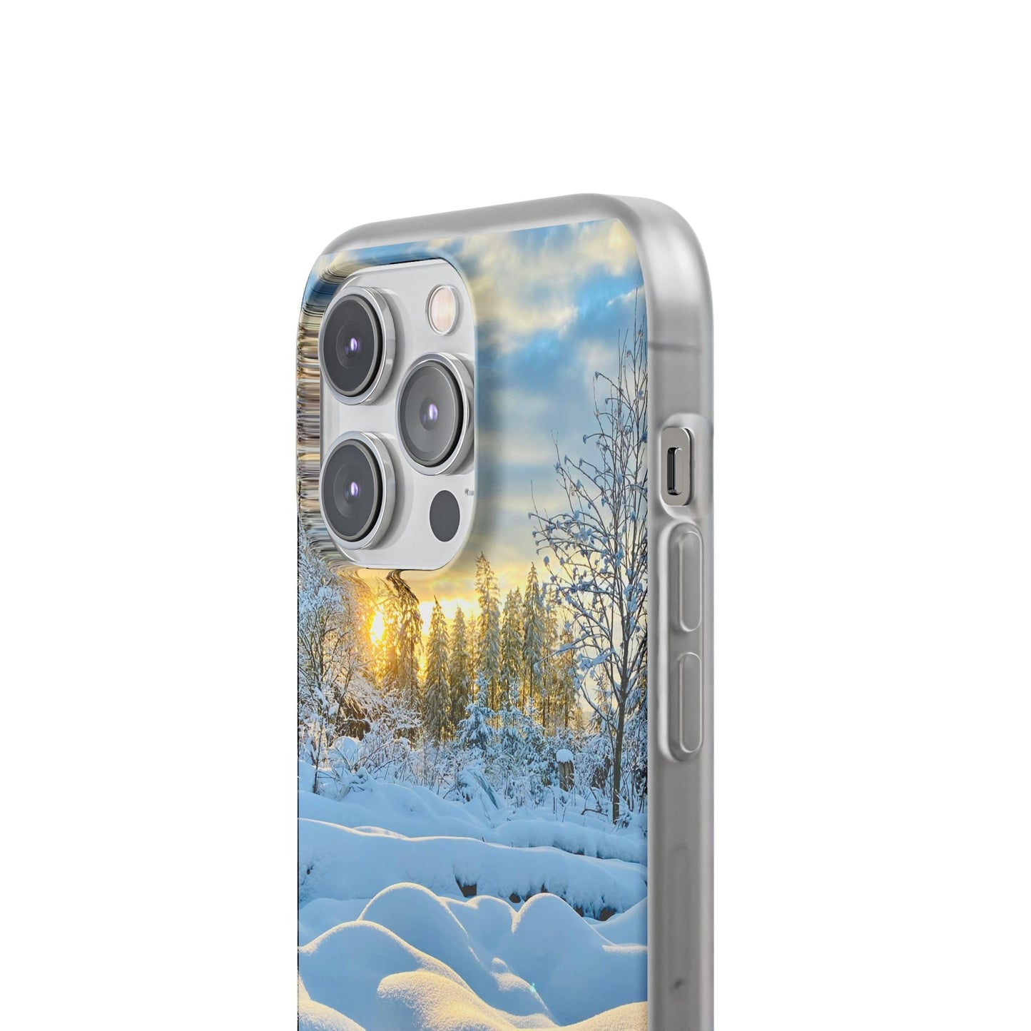 Winter Landscape Flexi Cases, Nature Phone Cover, Scenic Case, Holiday Gift, Seasonal Accessory, Outdoor Lover's Item