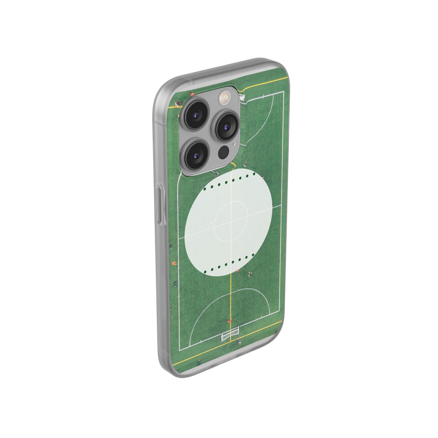 Soccer Field Phone Cases, Sporty Flexi Cases for Sports Lovers, Gift for Athletes, Unique Phone Cover, Perfect for Game Day