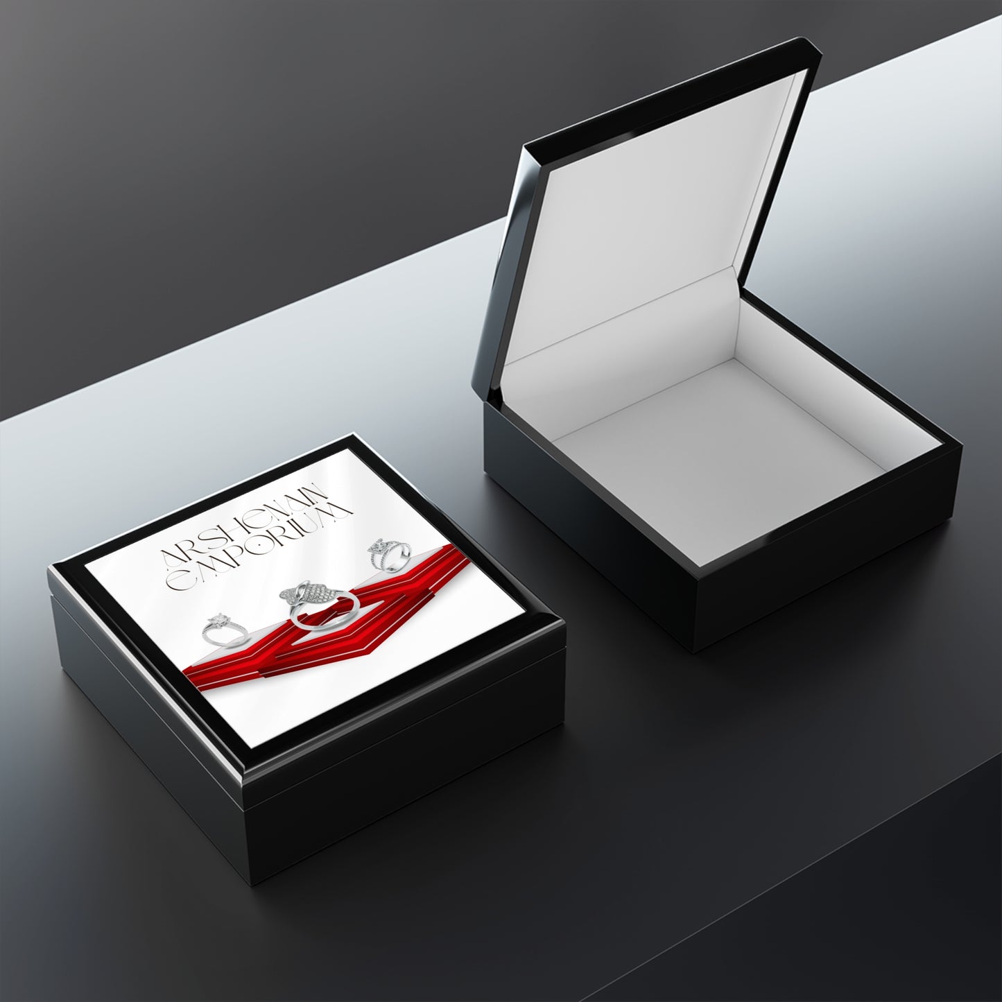 Chic Jewelry Box, Personalized Keepsake Organizer, Elegant Ring Storage, Gift for Her, Wedding or Birthday