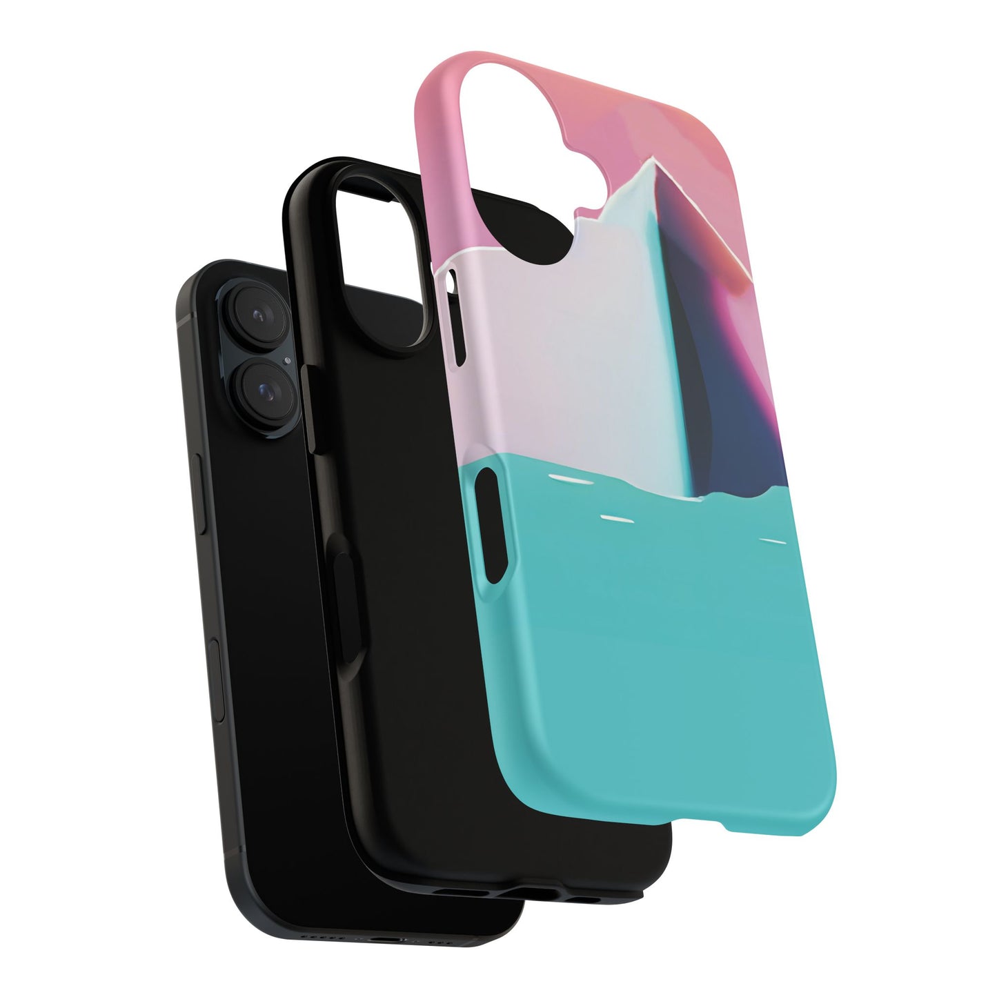 Trendy Phone Case - Abstract Iceberg Design, Phone Cover, Gift for Her, Unique Tech Accessory, Cool Aesthetic