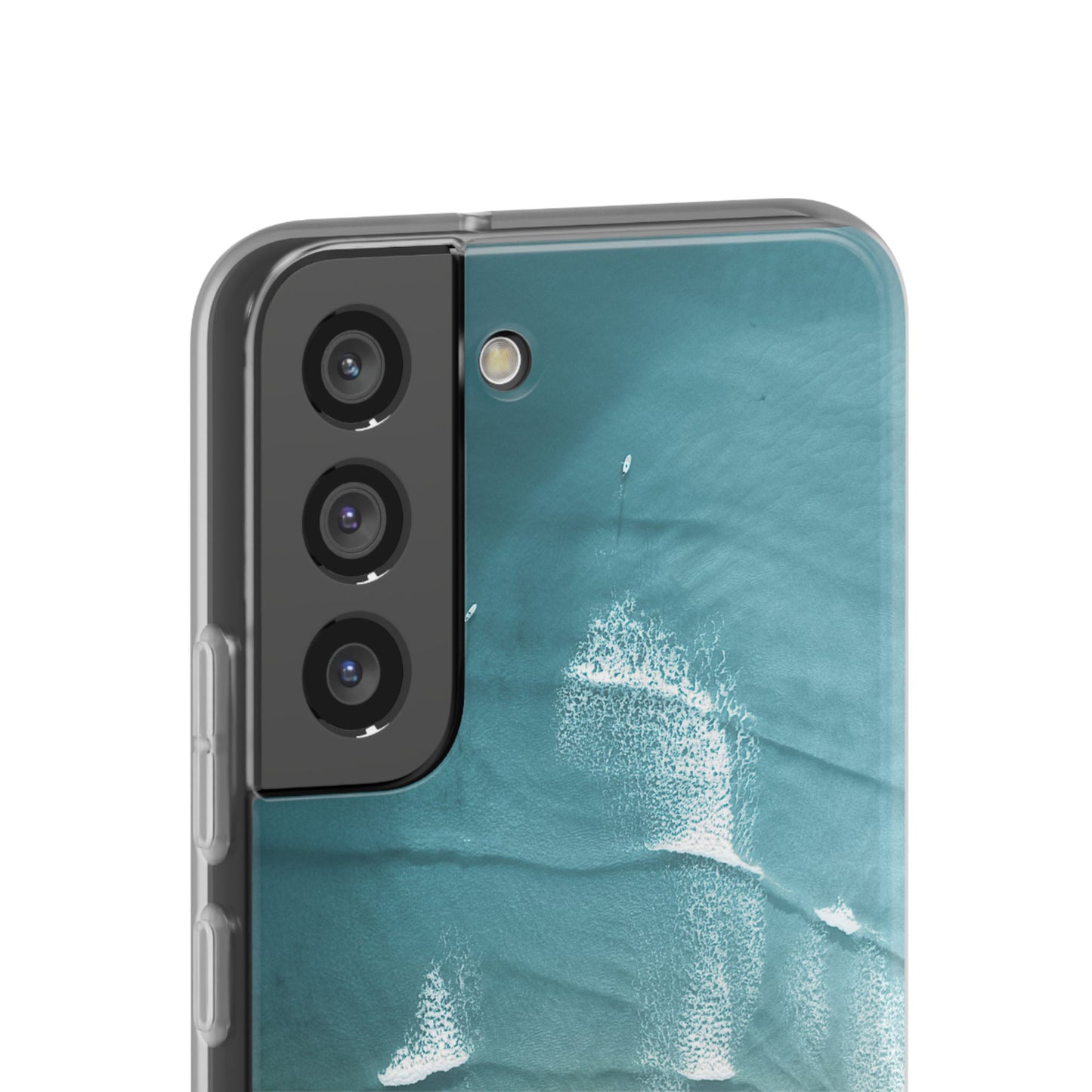 Ocean Waves Inspirational Phone Case, Beach Flexi Case, Life Quote Accessory, Coastal Decor, Gift