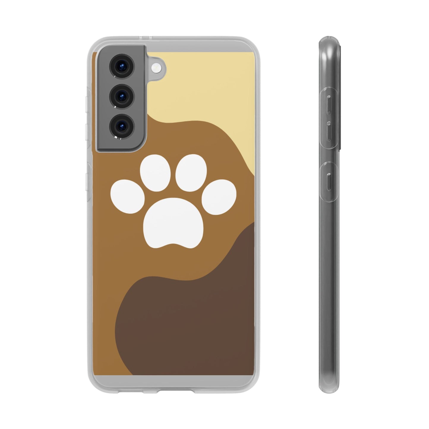 Pet Lover's Flexi Case, Cute Dog Paw Phone Cover, Animal Lover Gift, Dog Mom Accessory, Unique Pet Design Case