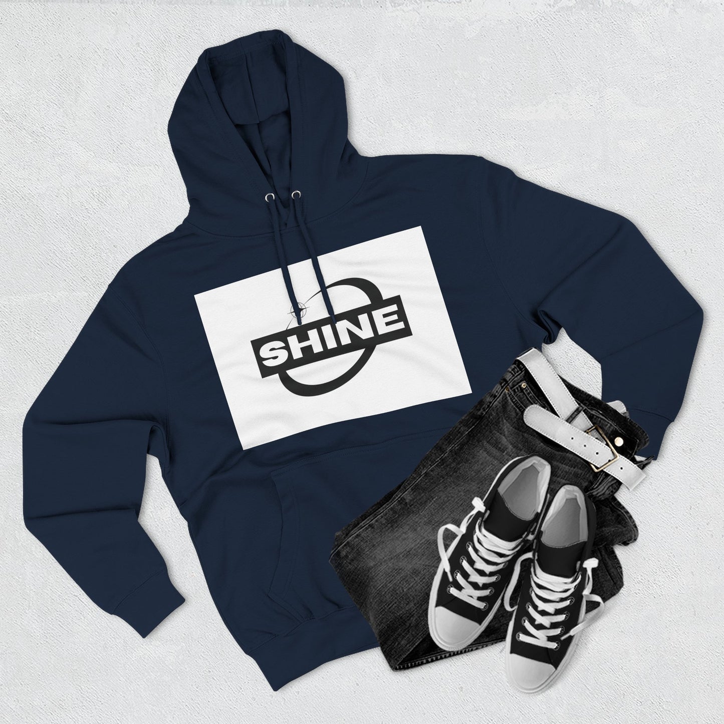 Shine & Aspire Fleece Hoodie - Cozy Sweatshirt for Inspiration, Perfect for Gifts, Winter Wear, Motivational Apparel, Casual Style