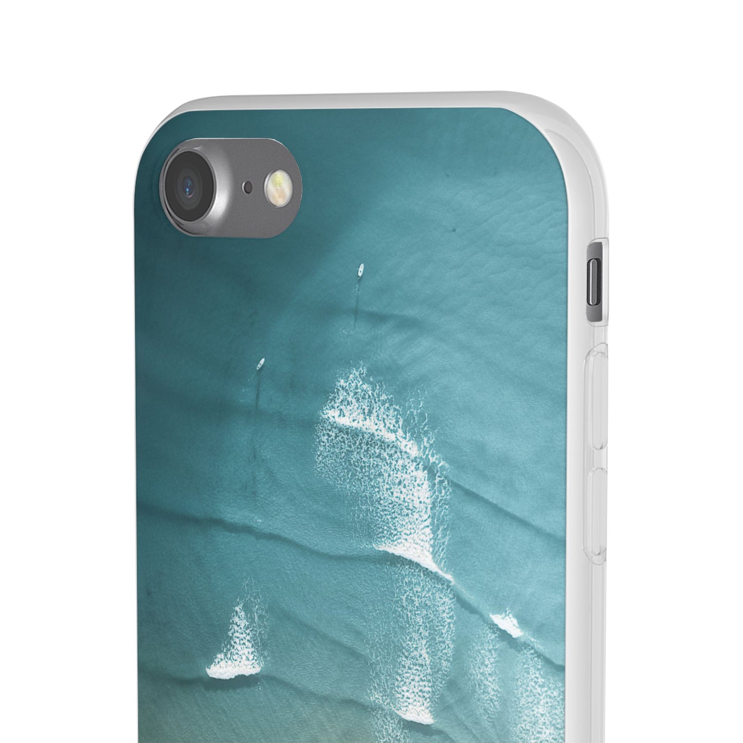 Ocean Waves Inspirational Phone Case, Beach Flexi Case, Life Quote Accessory, Coastal Decor, Gift