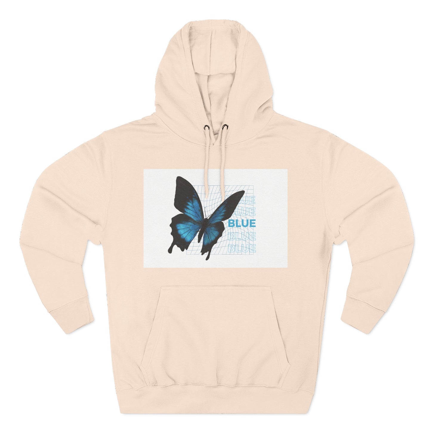 Butterfly Art Hoodie, Soft Fleece Sweatshirt, Gift for Nature Lovers, Stylish Casual Wear, Cozy Trendy Winter Apparel