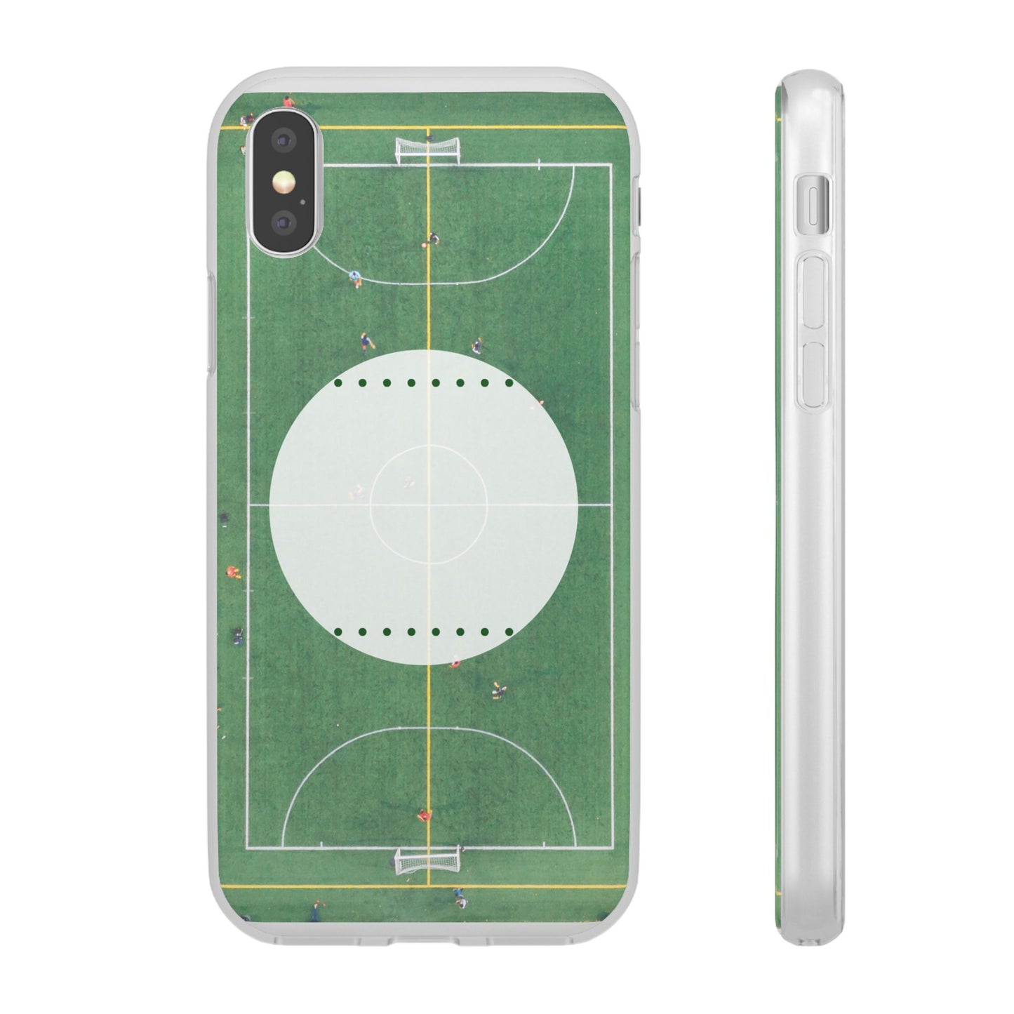 Soccer Field Phone Cases, Sporty Flexi Cases for Sports Lovers, Gift for Athletes, Unique Phone Cover, Perfect for Game Day