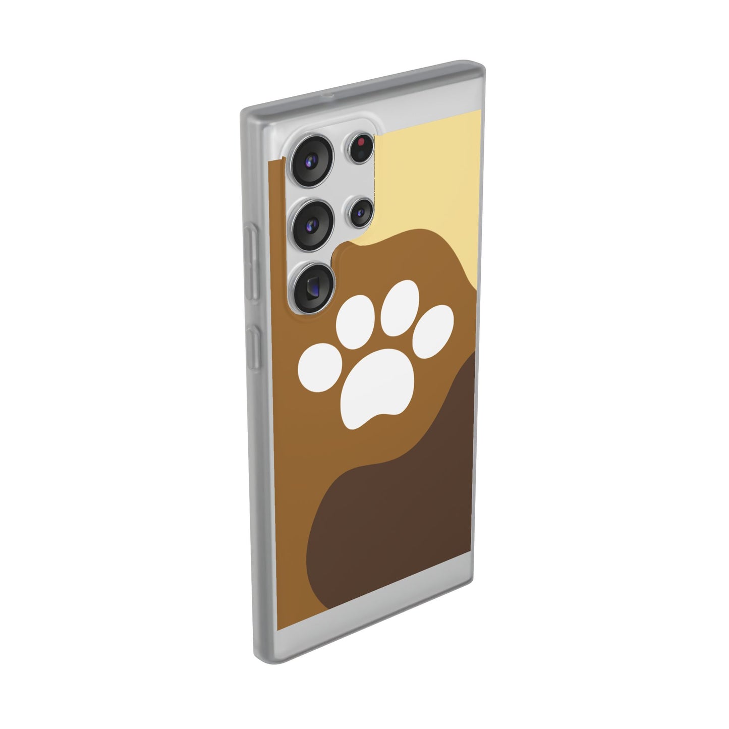 Pet Lover's Flexi Case, Cute Dog Paw Phone Cover, Animal Lover Gift, Dog Mom Accessory, Unique Pet Design Case