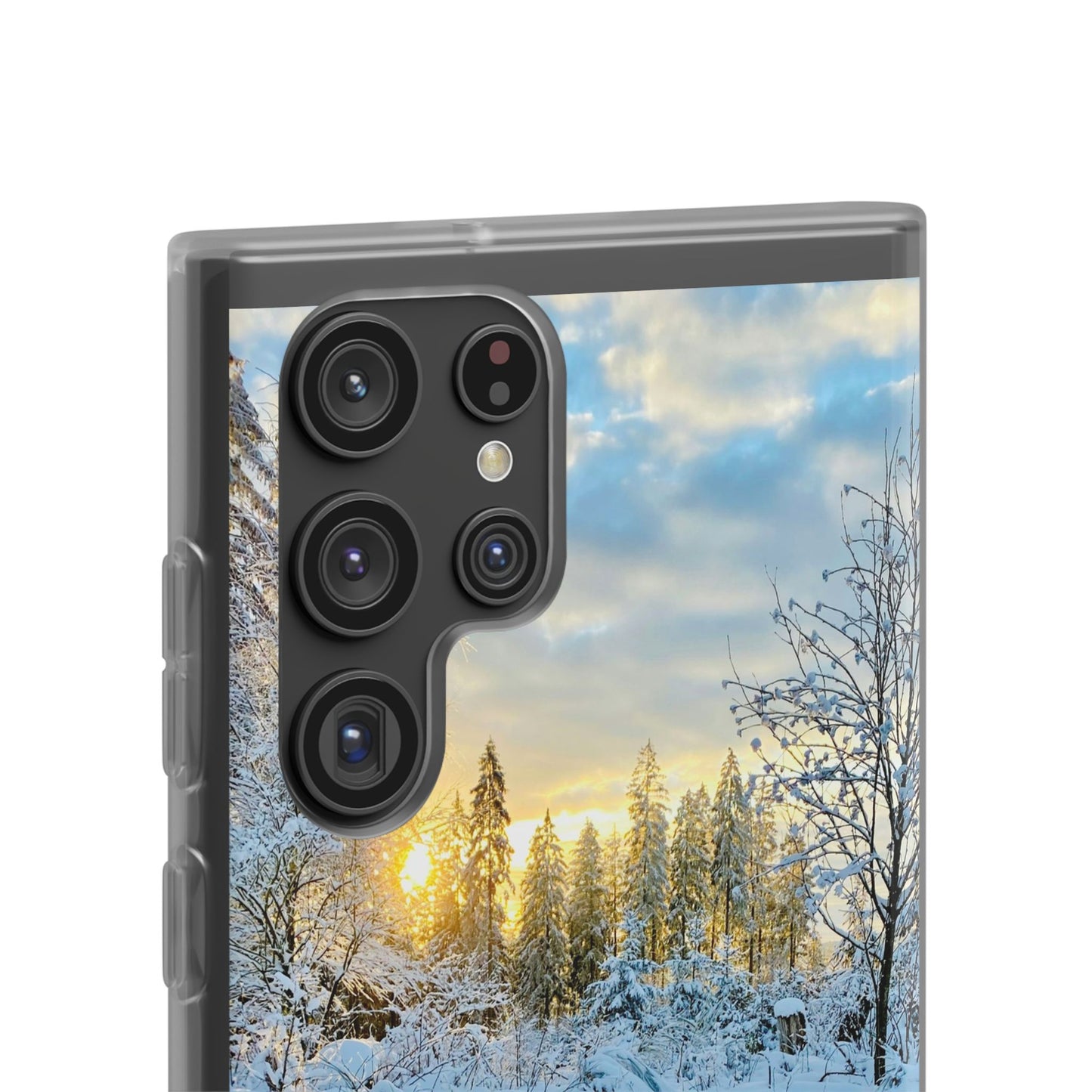 Winter Landscape Flexi Cases, Nature Phone Cover, Scenic Case, Holiday Gift, Seasonal Accessory, Outdoor Lover's Item