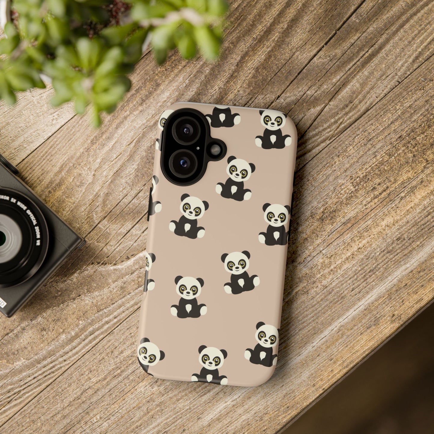 Panda Phone Case, Cute Phone Cover, Animal Print Case, Tough Phone Protector, Gift for Animal Lovers, Kawaii Aesthetic