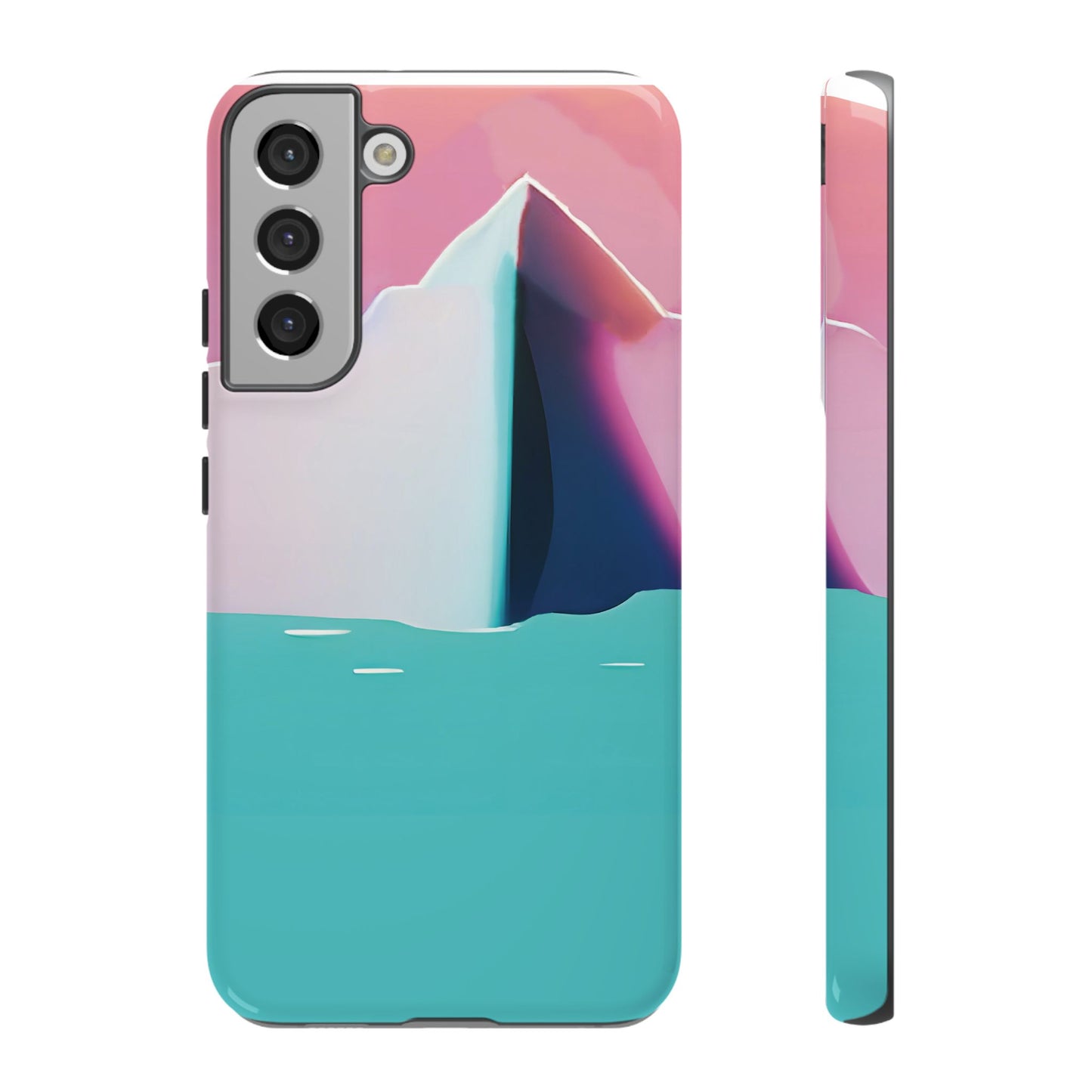 Trendy Phone Case - Abstract Iceberg Design, Phone Cover, Gift for Her, Unique Tech Accessory, Cool Aesthetic