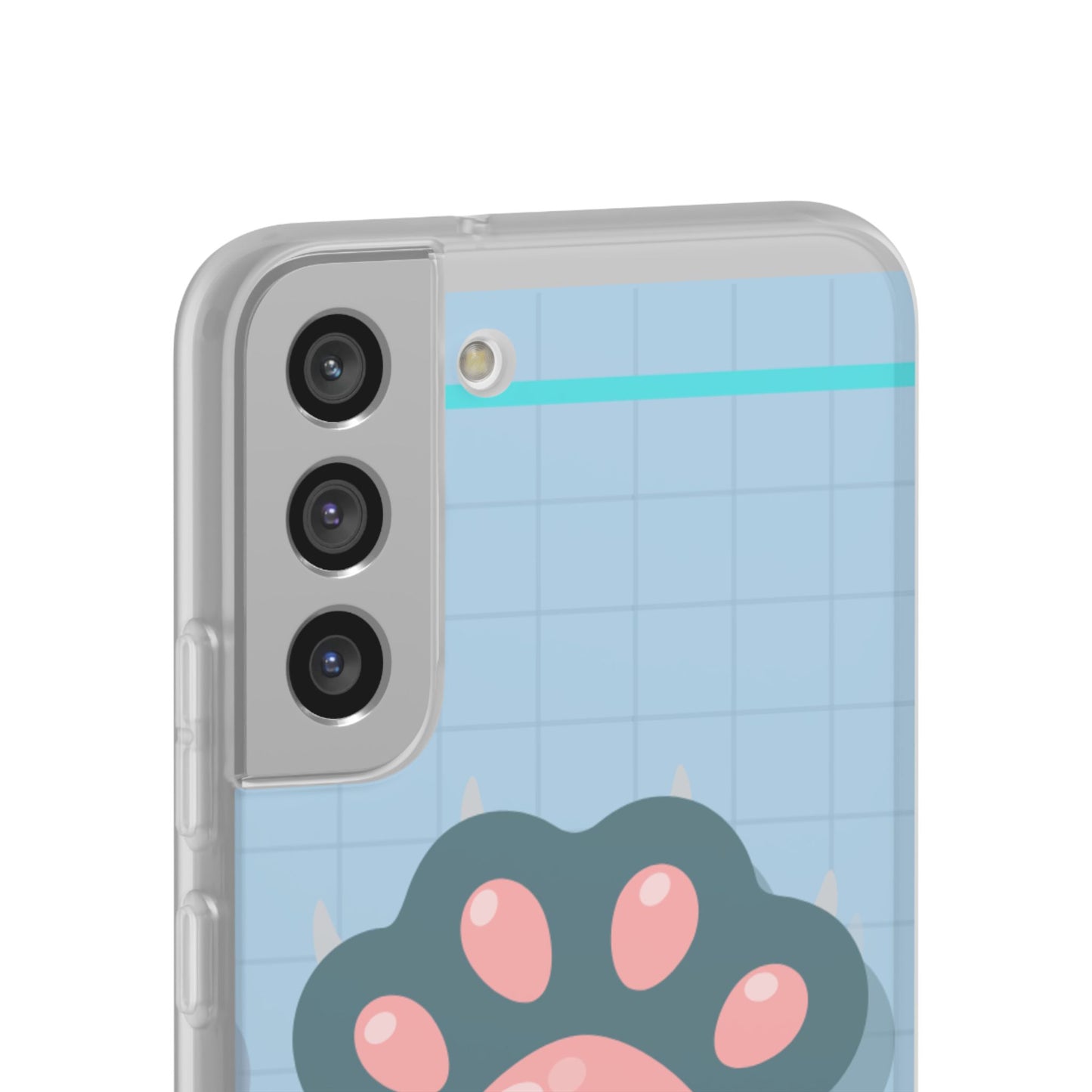 Paw Print Phone Case, Cute Pet Lover Flexi Cases, Dog Cat Accessory, Gift for Animal Lovers, Durable and Stylish Gadget Cover