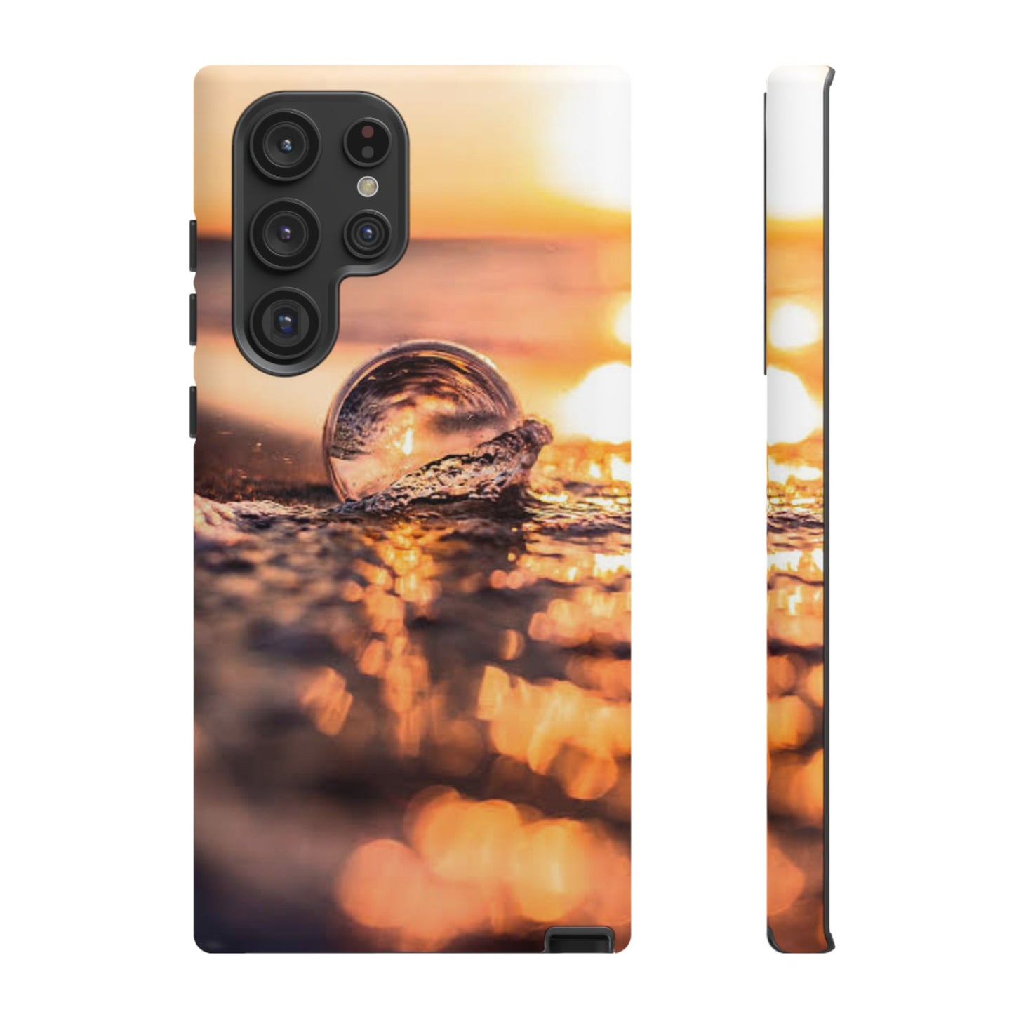 Sunset Bubble Phone Case, Tough Cases, Beach Lover Gift, Summer Vibes, Cell Phone Accessories, Unique Design, Nature Photography