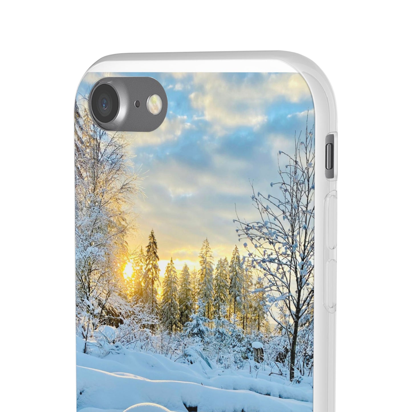 Winter Landscape Flexi Cases, Nature Phone Cover, Scenic Case, Holiday Gift, Seasonal Accessory, Outdoor Lover's Item
