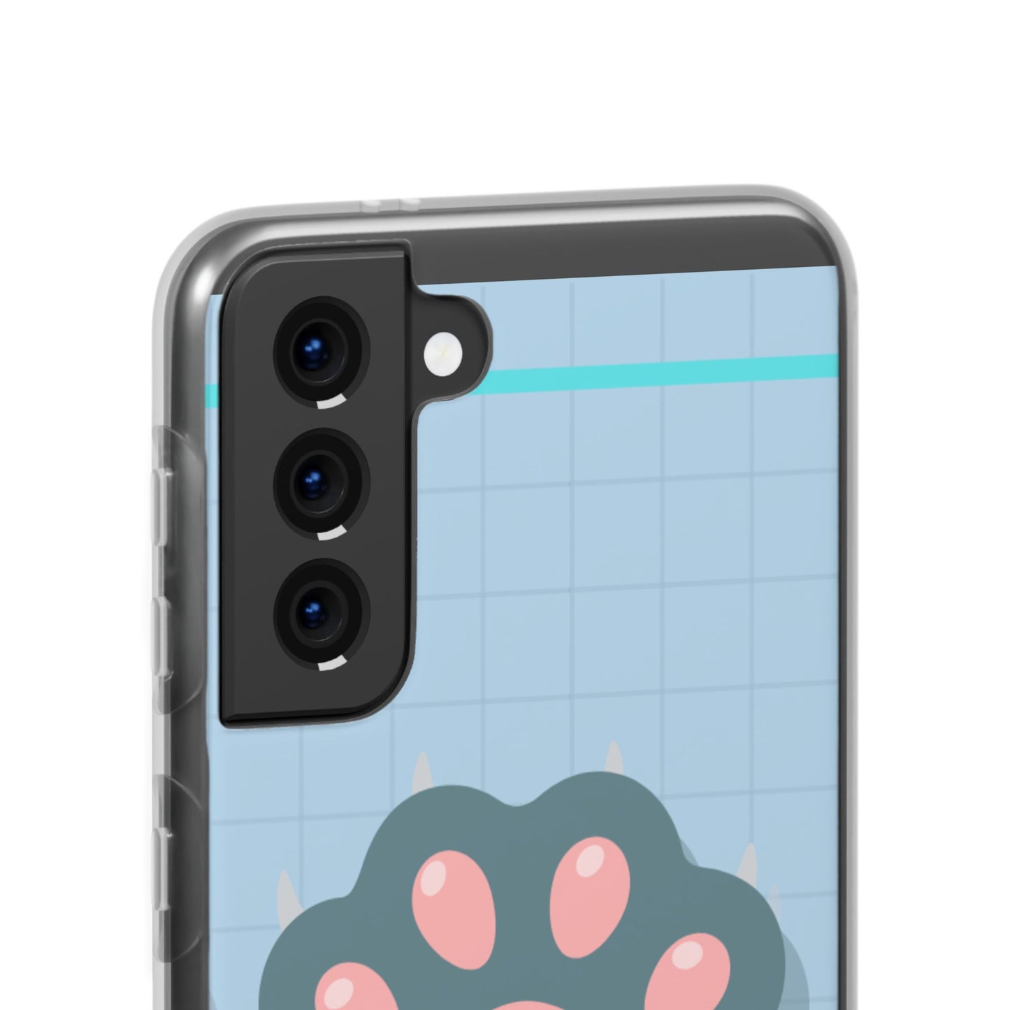 Paw Print Phone Case, Cute Pet Lover Flexi Cases, Dog Cat Accessory, Gift for Animal Lovers, Durable and Stylish Gadget Cover