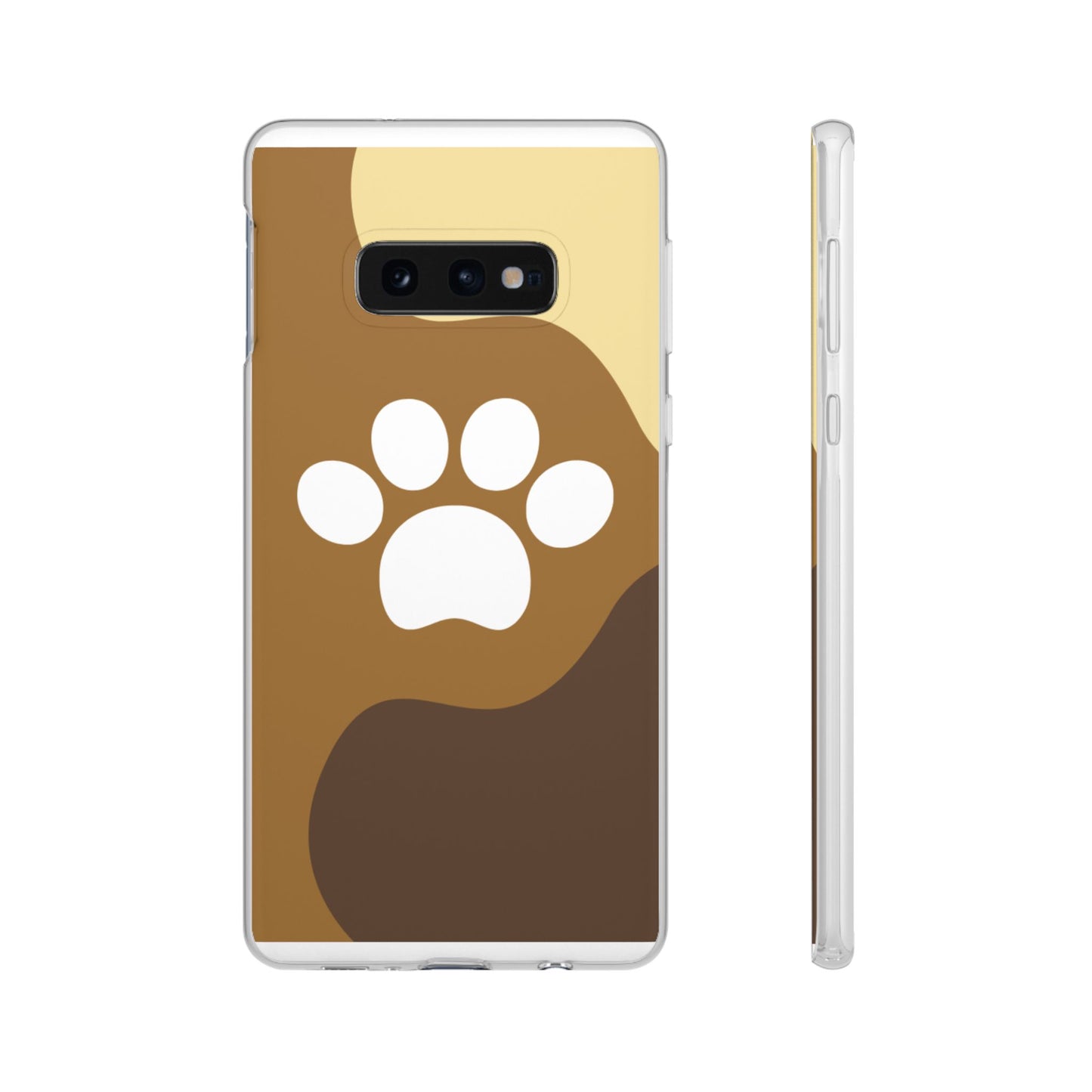 Pet Lover's Flexi Case, Cute Dog Paw Phone Cover, Animal Lover Gift, Dog Mom Accessory, Unique Pet Design Case