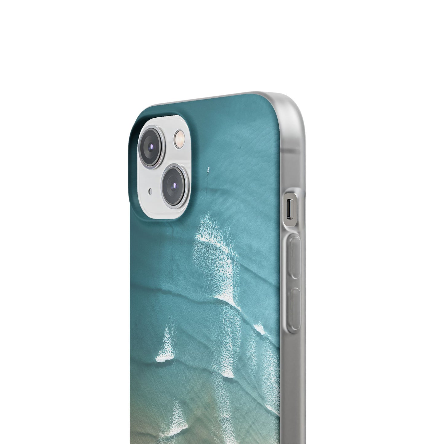 Ocean Waves Inspirational Phone Case, Beach Flexi Case, Life Quote Accessory, Coastal Decor, Gift