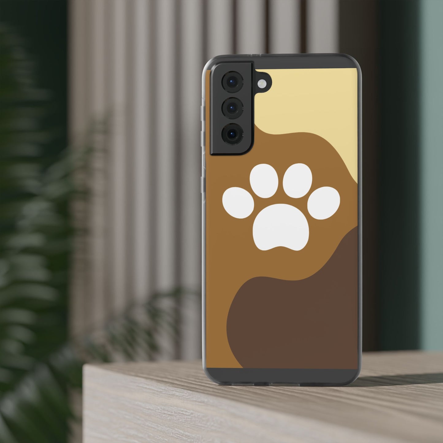Pet Lover's Flexi Case, Cute Dog Paw Phone Cover, Animal Lover Gift, Dog Mom Accessory, Unique Pet Design Case