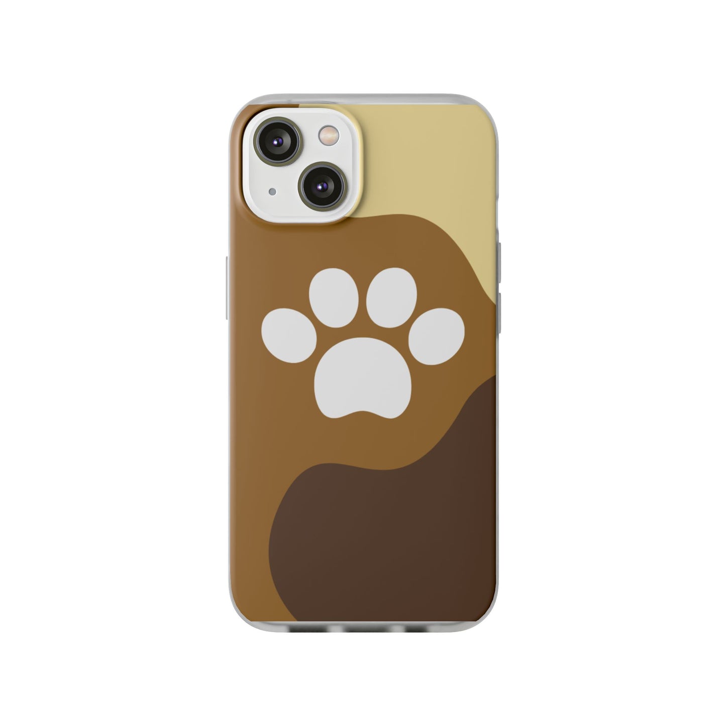 Pet Lover's Flexi Case, Cute Dog Paw Phone Cover, Animal Lover Gift, Dog Mom Accessory, Unique Pet Design Case