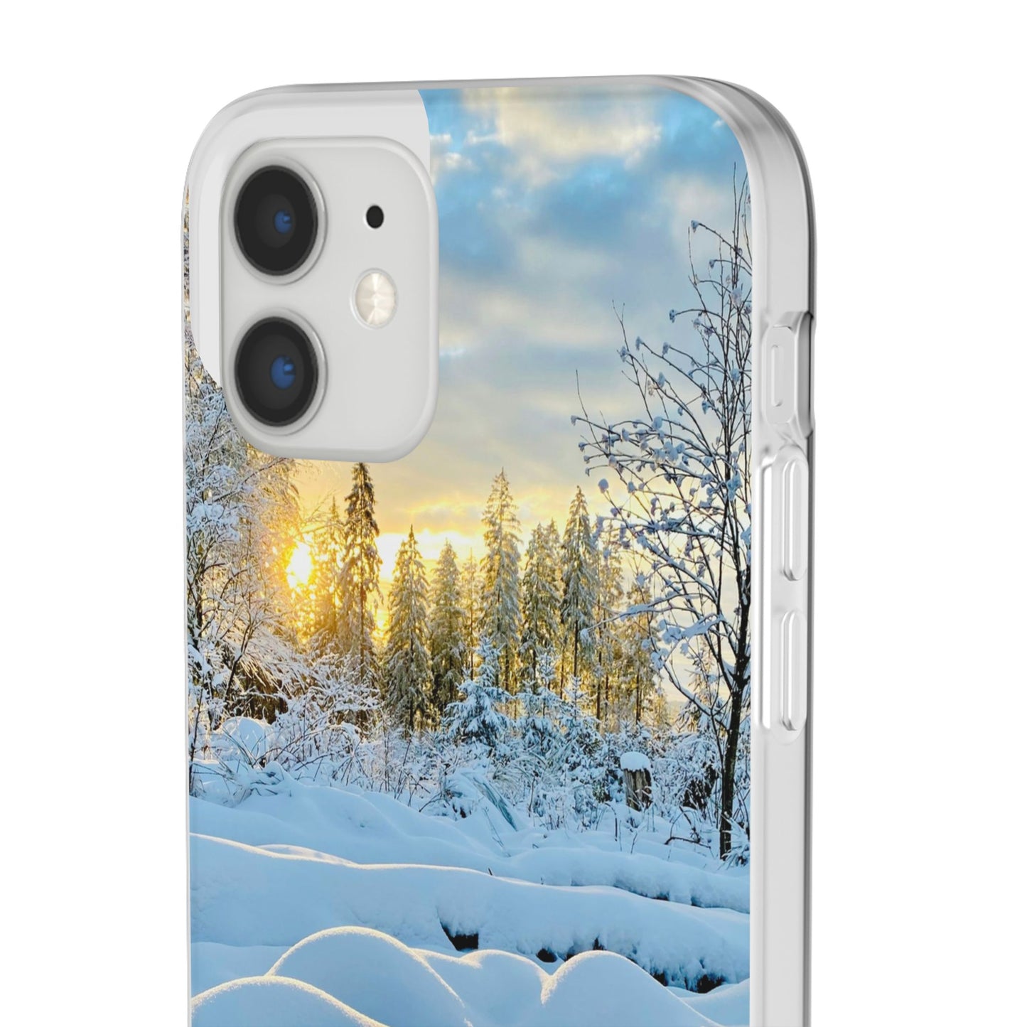 Winter Landscape Flexi Cases, Nature Phone Cover, Scenic Case, Holiday Gift, Seasonal Accessory, Outdoor Lover's Item