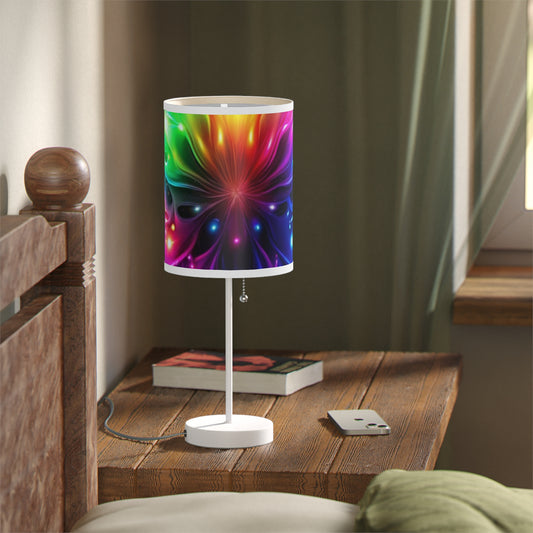 Colorful Abstract Table Lamp, Nightstand Lighting, Chic Home Decor, Unique Gift for Him/Her, Rainbow Accent Lamp, Modern Design