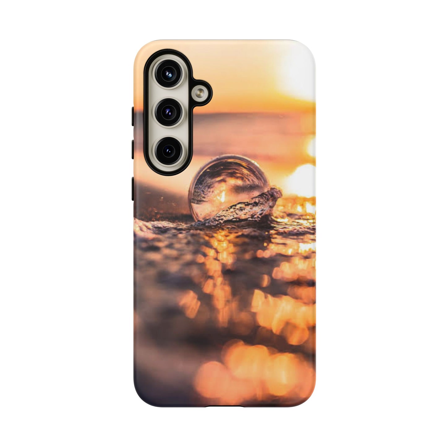 Sunset Bubble Phone Case, Tough Cases, Beach Lover Gift, Summer Vibes, Cell Phone Accessories, Unique Design, Nature Photography