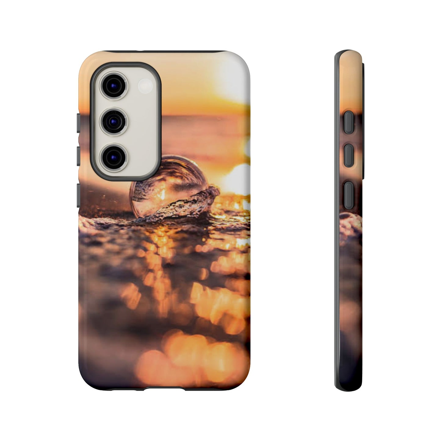Sunset Bubble Phone Case, Tough Cases, Beach Lover Gift, Summer Vibes, Cell Phone Accessories, Unique Design, Nature Photography