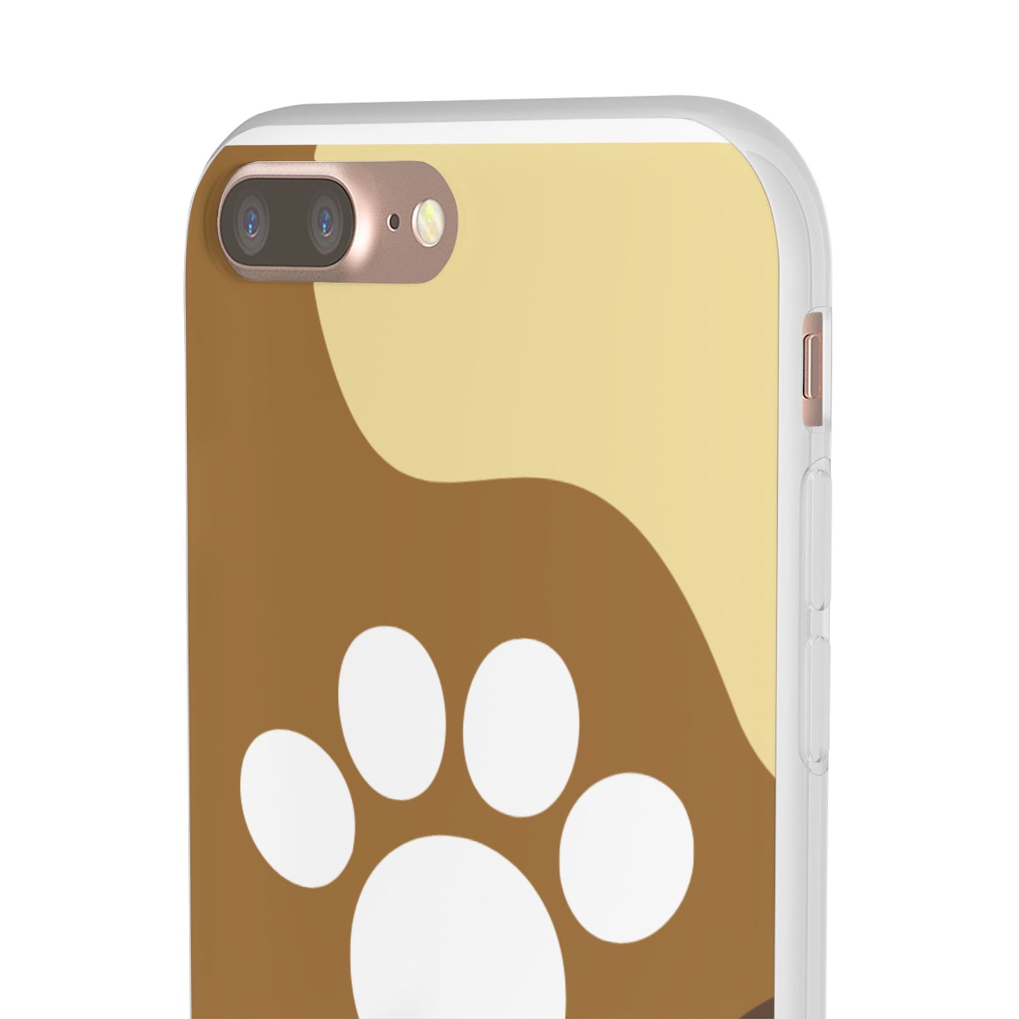 Pet Lover's Flexi Case, Cute Dog Paw Phone Cover, Animal Lover Gift, Dog Mom Accessory, Unique Pet Design Case