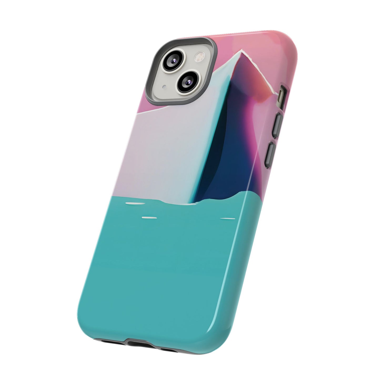 Trendy Phone Case - Abstract Iceberg Design, Phone Cover, Gift for Her, Unique Tech Accessory, Cool Aesthetic