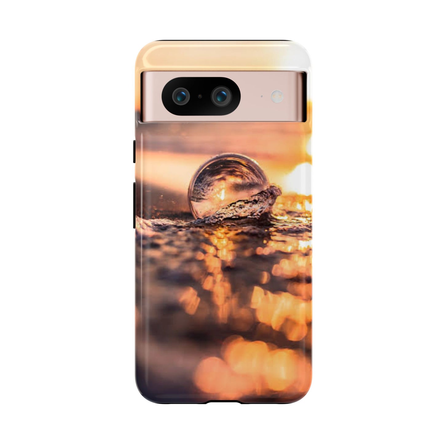 Sunset Bubble Phone Case, Tough Cases, Beach Lover Gift, Summer Vibes, Cell Phone Accessories, Unique Design, Nature Photography