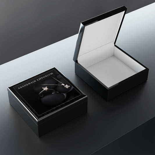 Elegant Black Jewelry Box for Rings, Necklaces, Keepsakes, Gift for Her, Bridal Jewelry Storage, Unique Home Decor