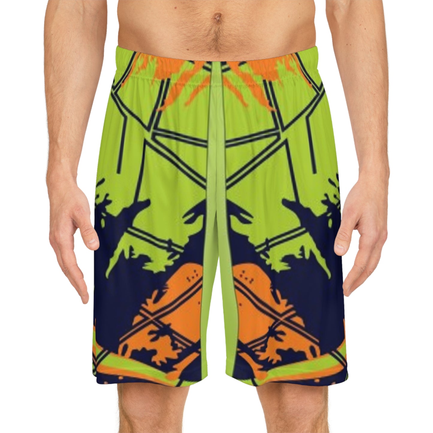 Vibrant AOP Basketball Shorts, Cool Summer Athletic Wear, Sports Shorts for Basketball Games, Outdoor Activities, Workout Gear