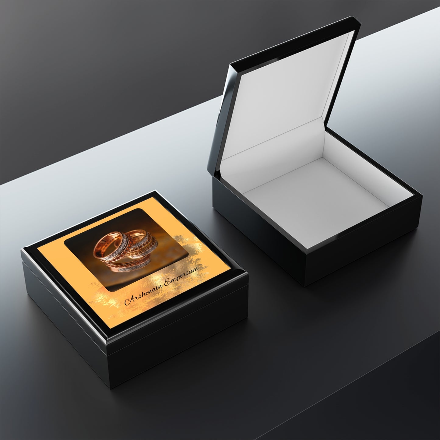 Elegant Jewelry Box for Rings, Personalized Gift, Keepsake Organizer, Ideal for Weddings, Anniversaries, Birthdays