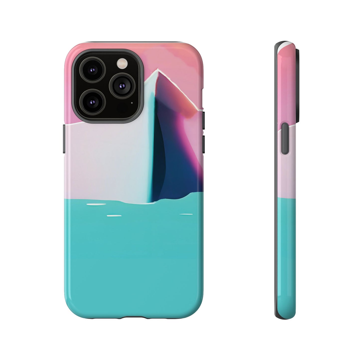 Trendy Phone Case - Abstract Iceberg Design, Phone Cover, Gift for Her, Unique Tech Accessory, Cool Aesthetic