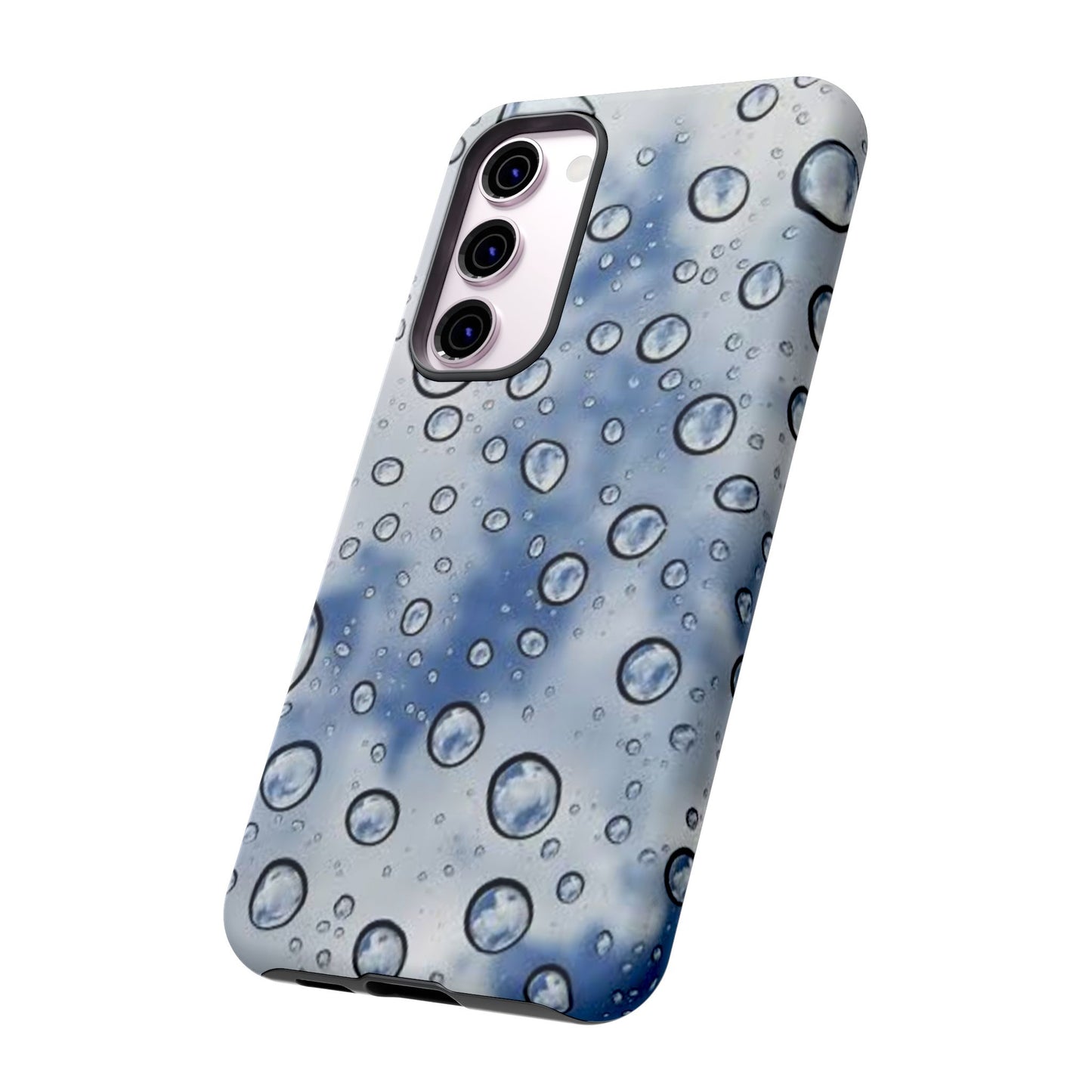 Blue Water Droplet Phone Case, Tough Cases for Protection, Stylish Cellphone Cover, Unique Gifts for Her, Durable and Trendy