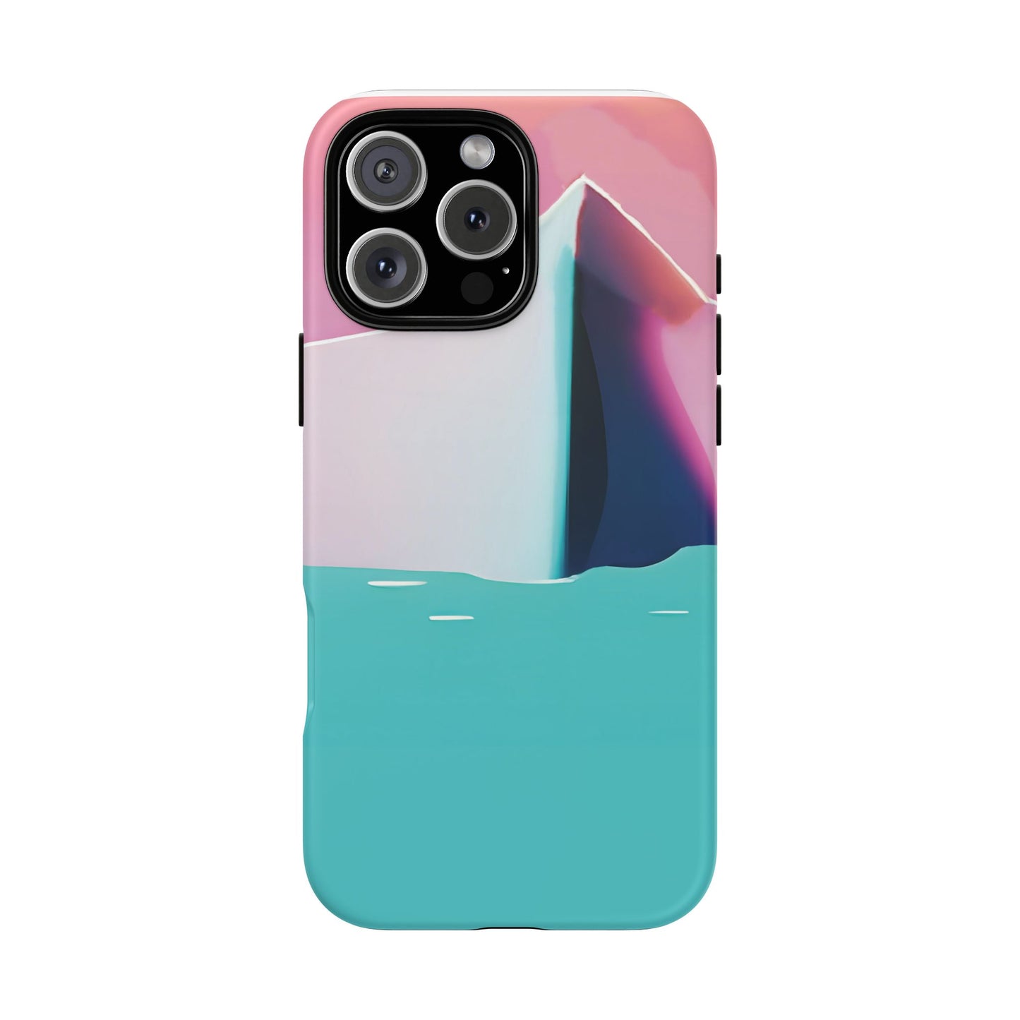 Trendy Phone Case - Abstract Iceberg Design, Phone Cover, Gift for Her, Unique Tech Accessory, Cool Aesthetic