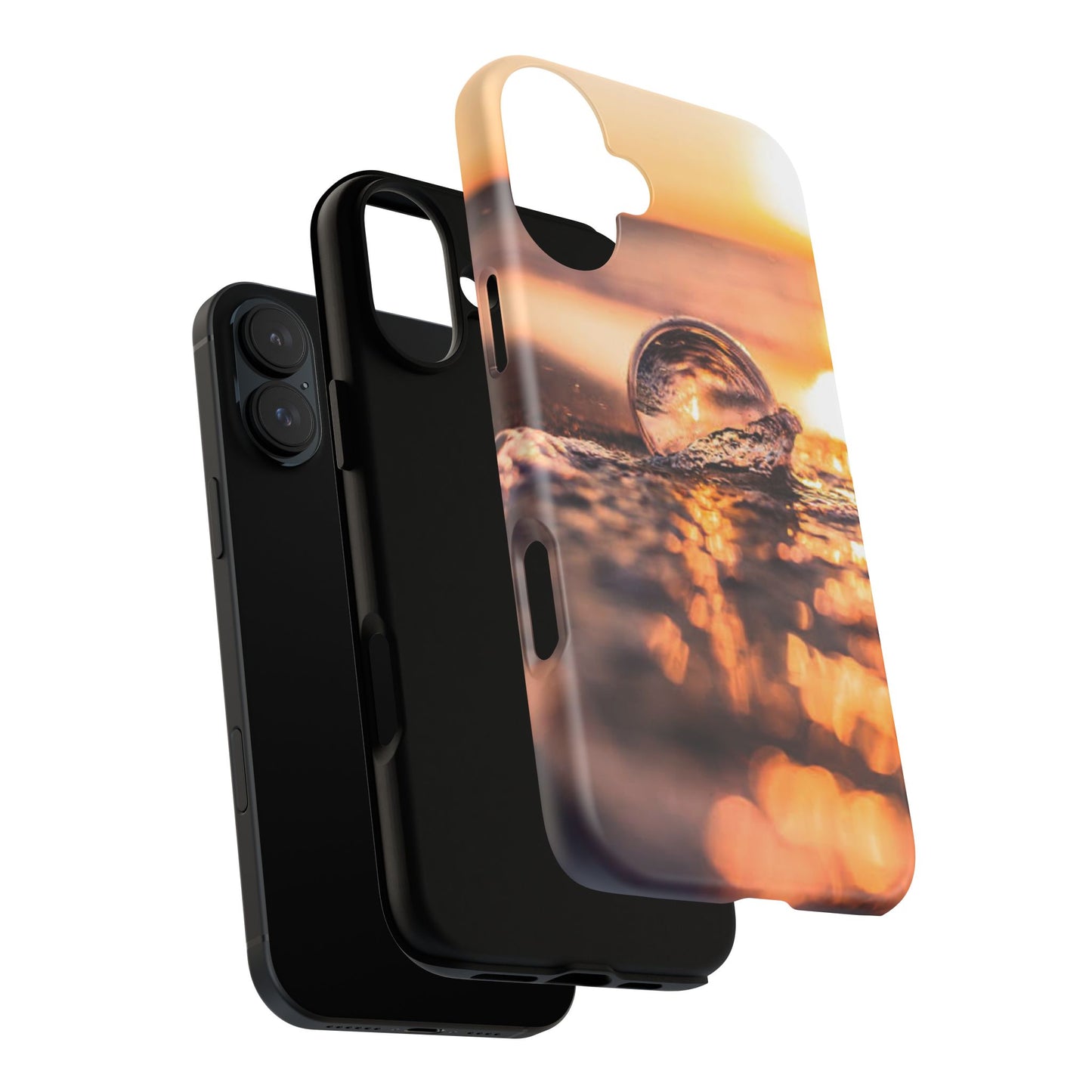 Sunset Bubble Phone Case, Tough Cases, Beach Lover Gift, Summer Vibes, Cell Phone Accessories, Unique Design, Nature Photography