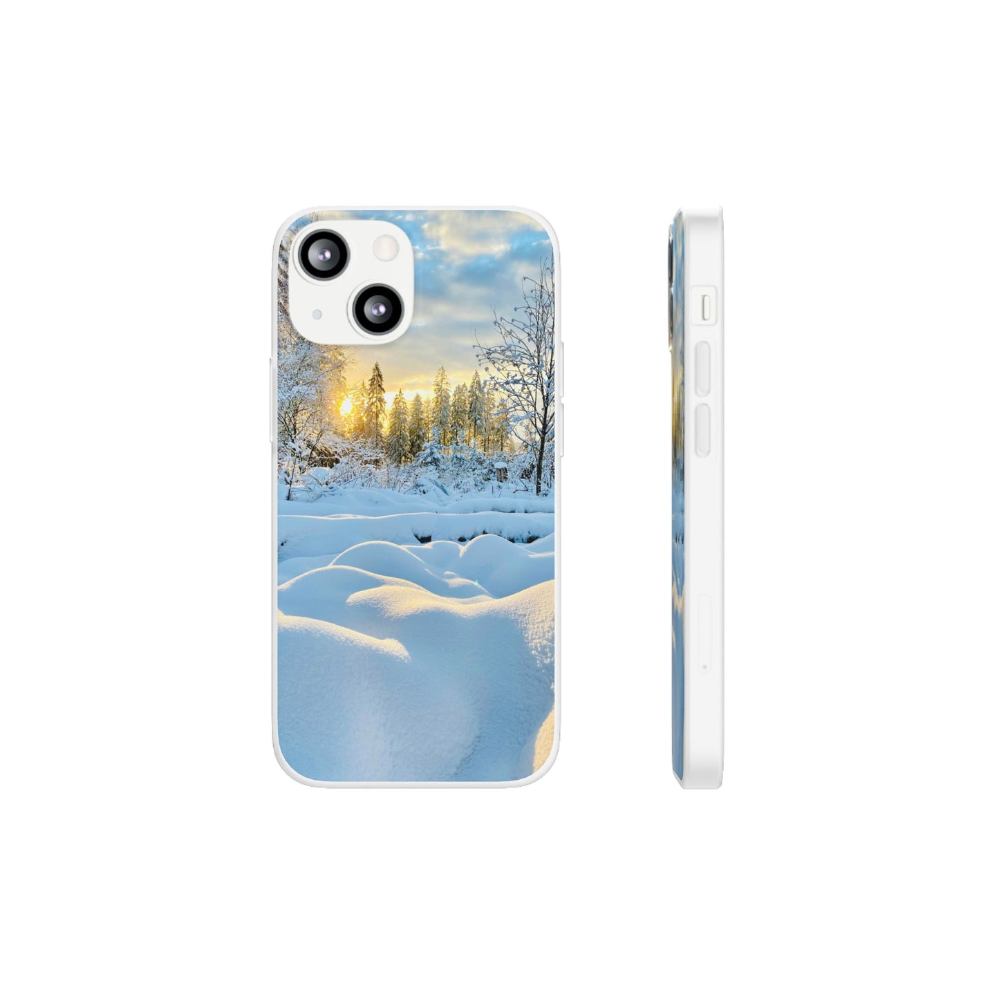 Winter Landscape Flexi Cases, Nature Phone Cover, Scenic Case, Holiday Gift, Seasonal Accessory, Outdoor Lover's Item