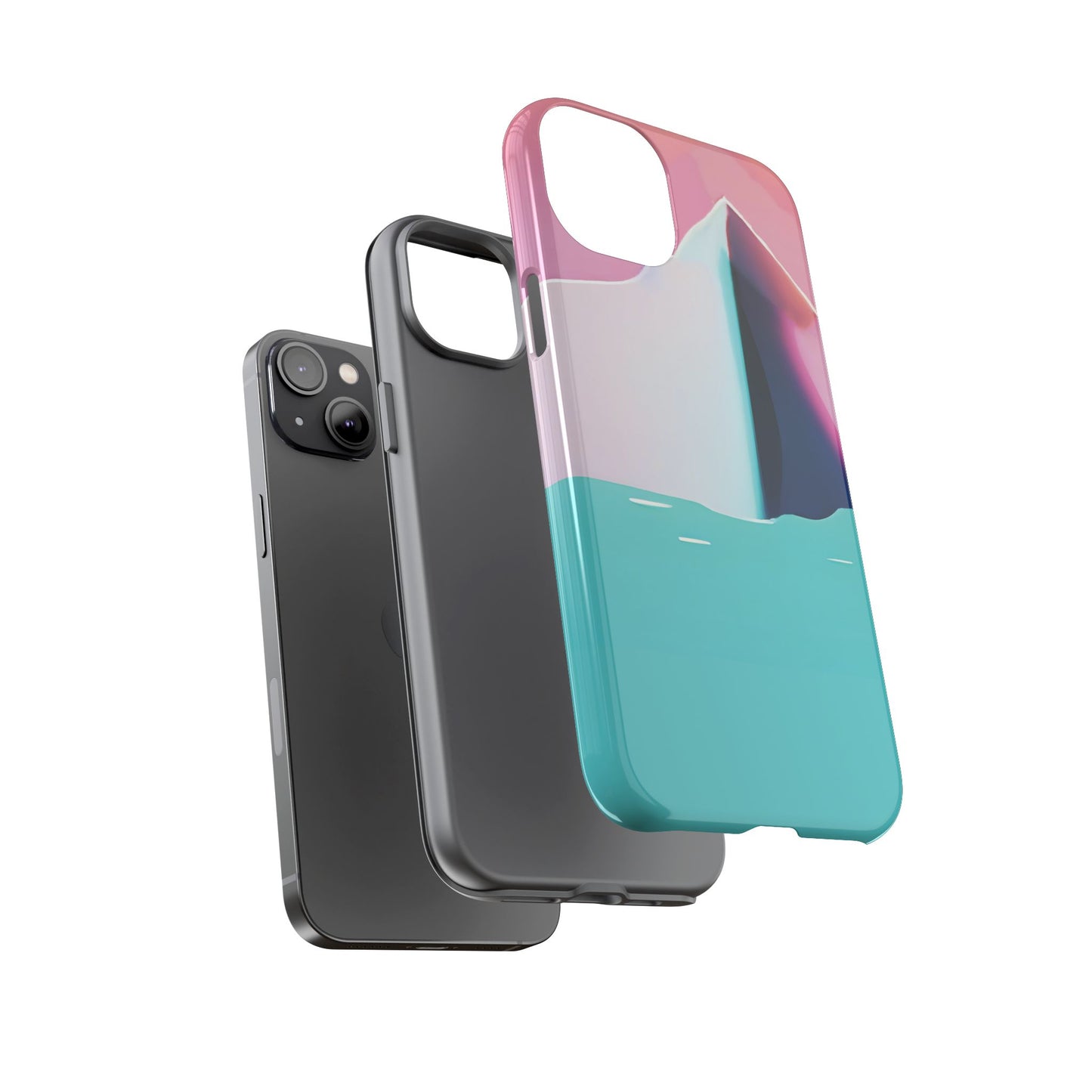 Trendy Phone Case - Abstract Iceberg Design, Phone Cover, Gift for Her, Unique Tech Accessory, Cool Aesthetic