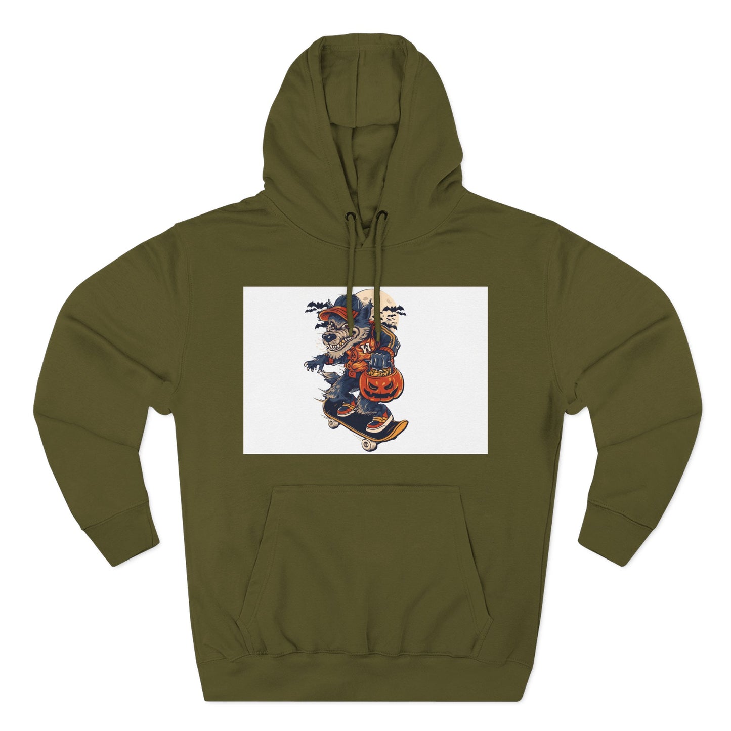 Fleece Hoodie with Halloween Design, Cozy Sweatshirt, Fall Fashion, Gift for Her, Casual Layering