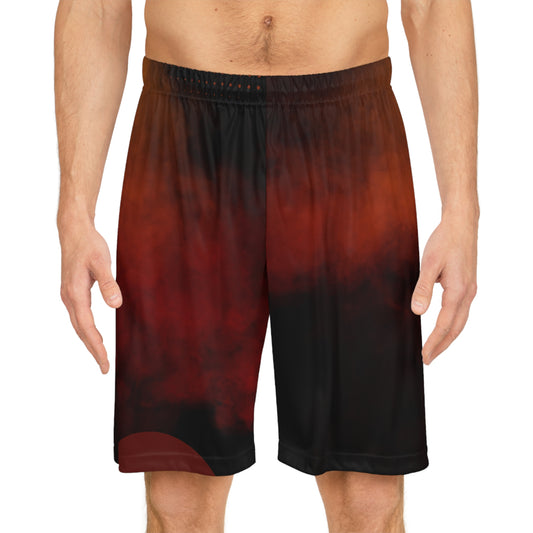 Sunset Cola Ombre Basketball Shorts - Stylish Athletic Wear for Game Days, Summer Sports, Beach Trips, Casual Relaxation, and Everyday Comfort