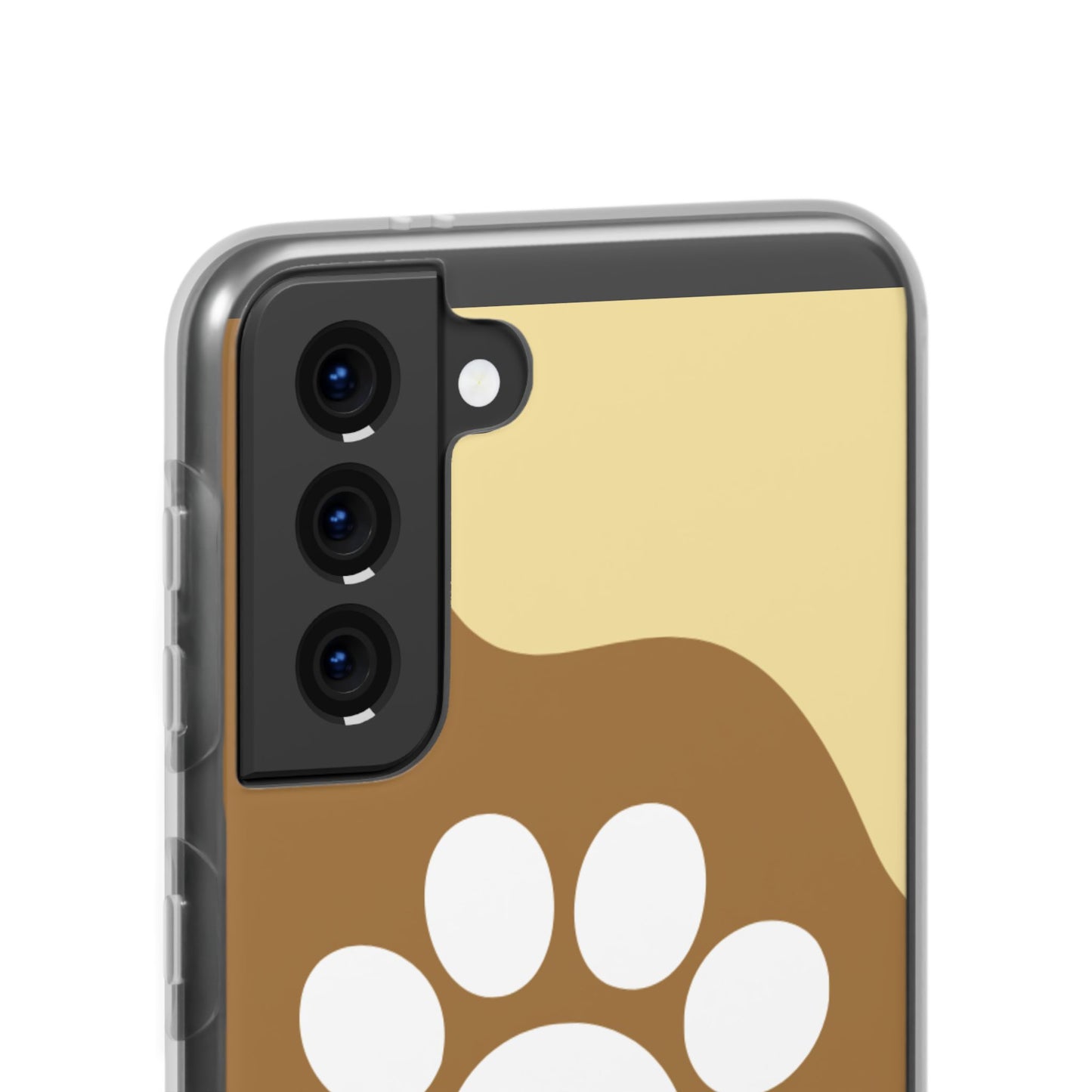 Pet Lover's Flexi Case, Cute Dog Paw Phone Cover, Animal Lover Gift, Dog Mom Accessory, Unique Pet Design Case