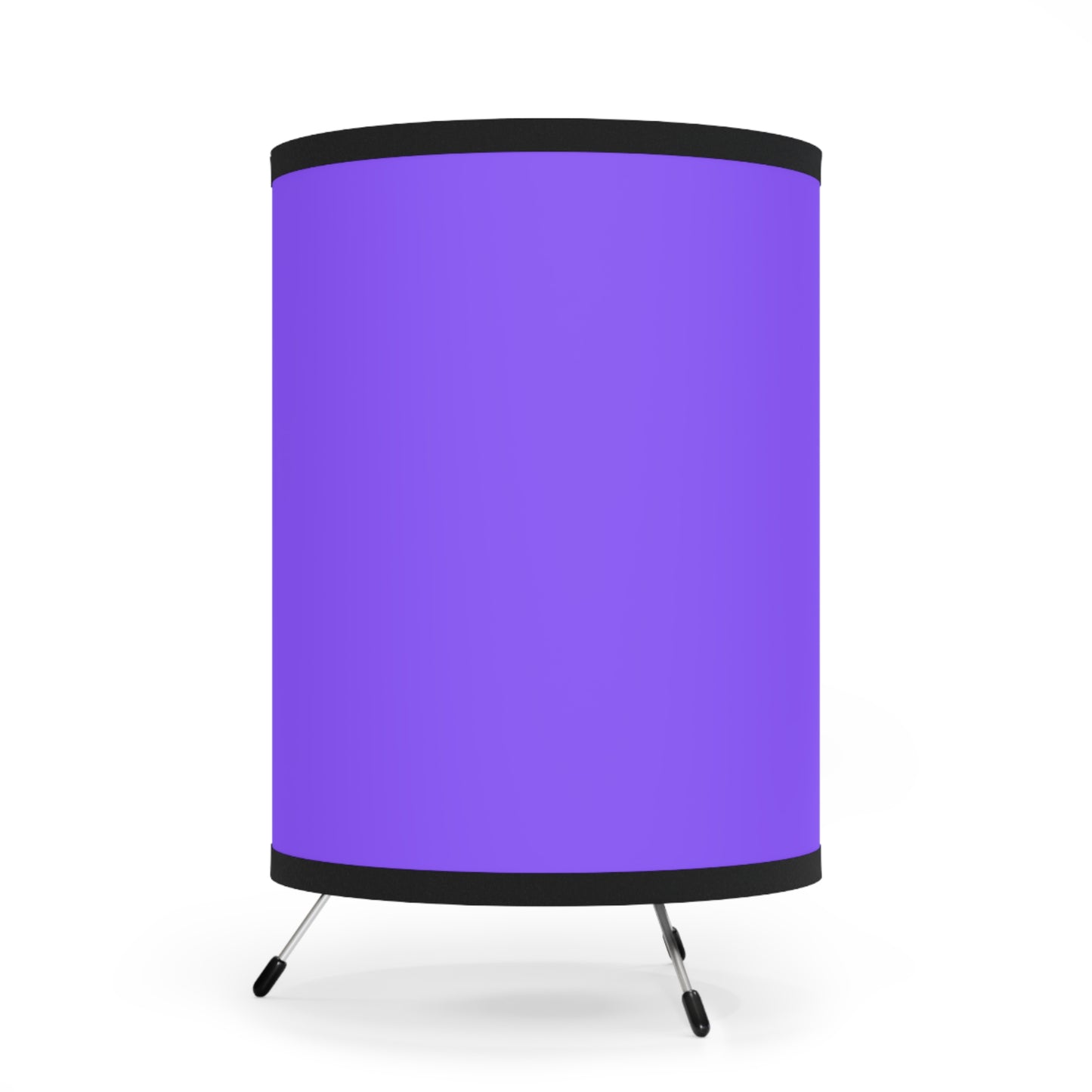 Purple Tripod Lamp with High-Res Printed Shade, Modern Decor, Cozy Lighting, Home Office Style, Unique Gift