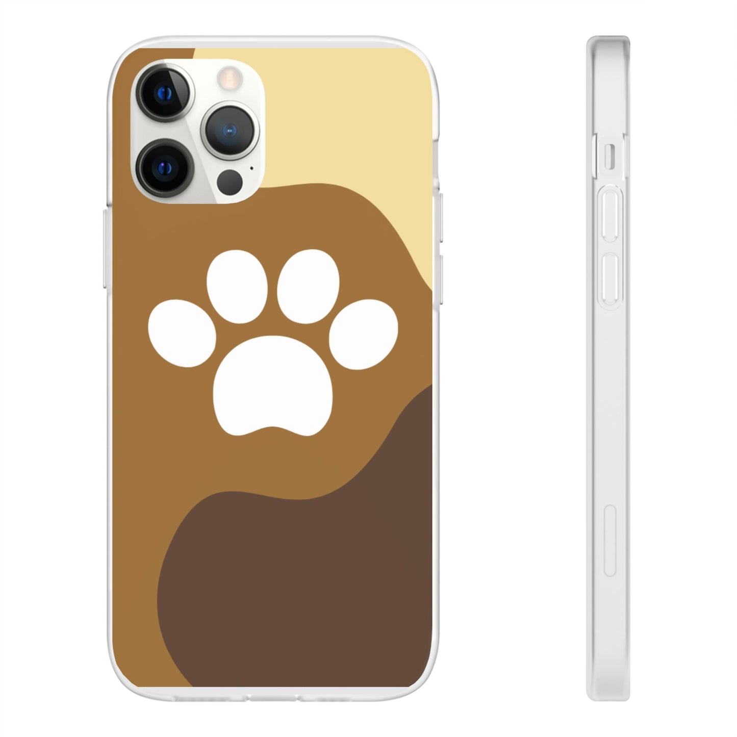 Pet Lover's Flexi Case, Cute Dog Paw Phone Cover, Animal Lover Gift, Dog Mom Accessory, Unique Pet Design Case